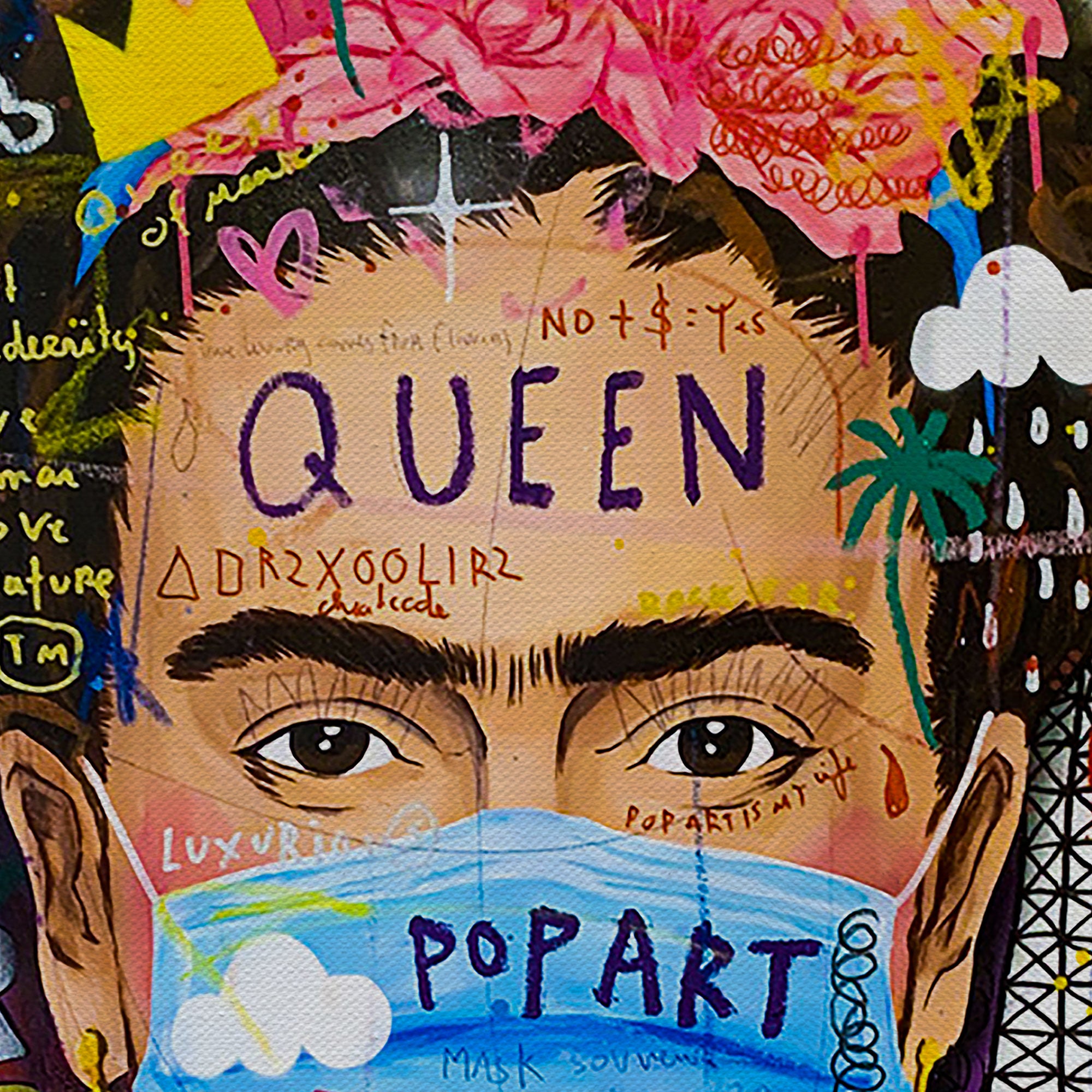 Frida Kahlo Mexican Queen Canvas Wall Art