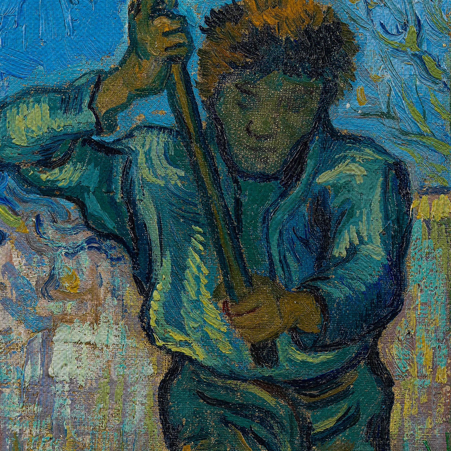 Vincent van Gogh Thresher Canvas Wall Art