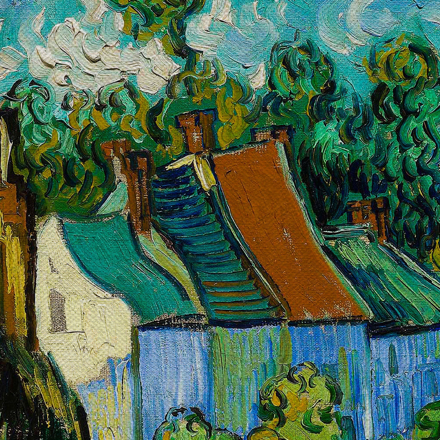 Vincent van Gogh Houses at Auvers Canvas Wall Art