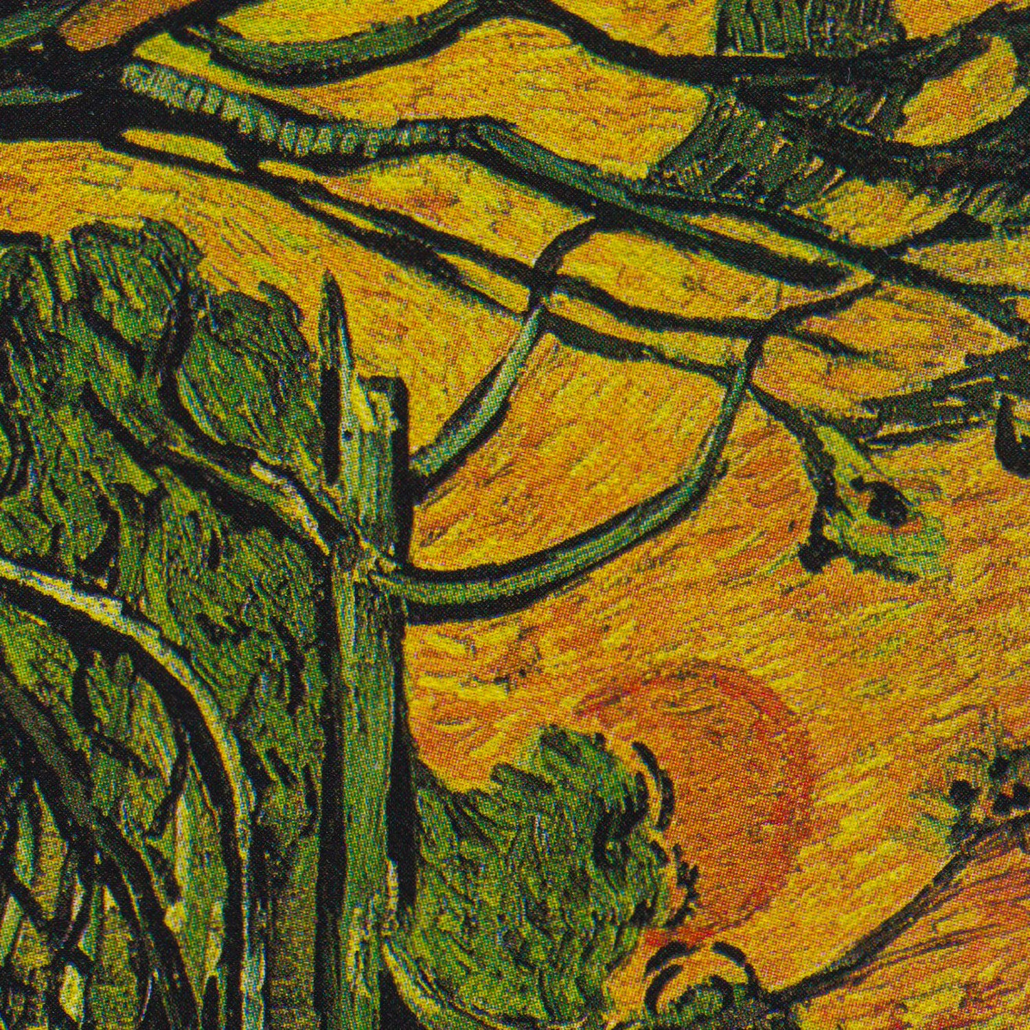 Vincent Van Gogh Pine Trees At Sunset Canvas Wall Art