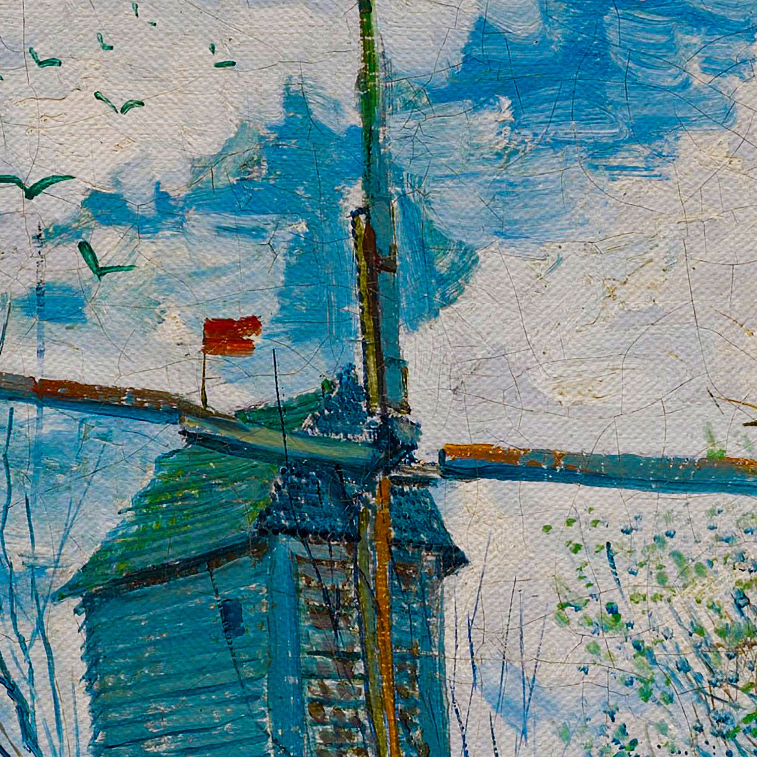 Vincent Van Gogh Le Moulin De La Galette Canvas Wall Art