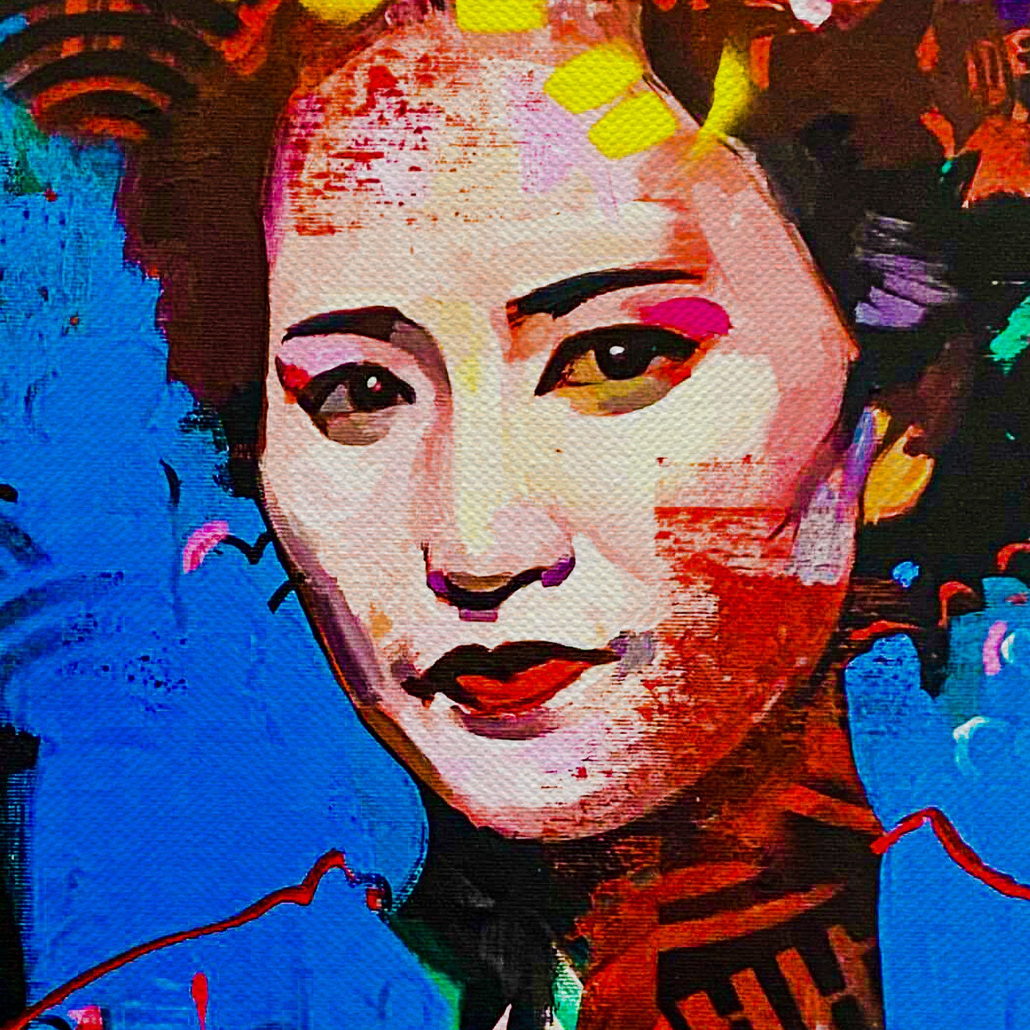 Chinese Woman Portrait Canvas Wall Art