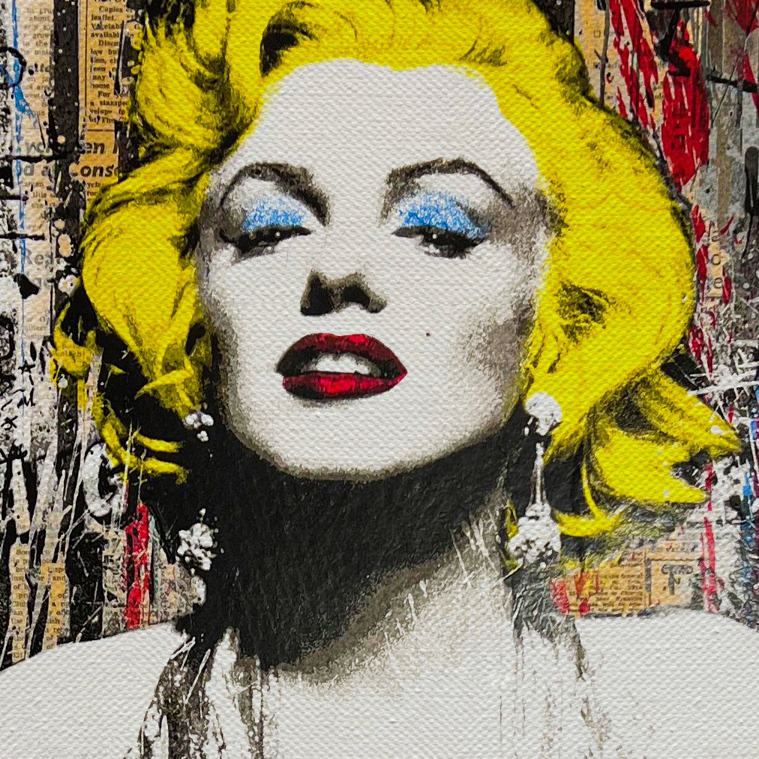 Marilyn Monroe Graffiti Canvas Wall Art