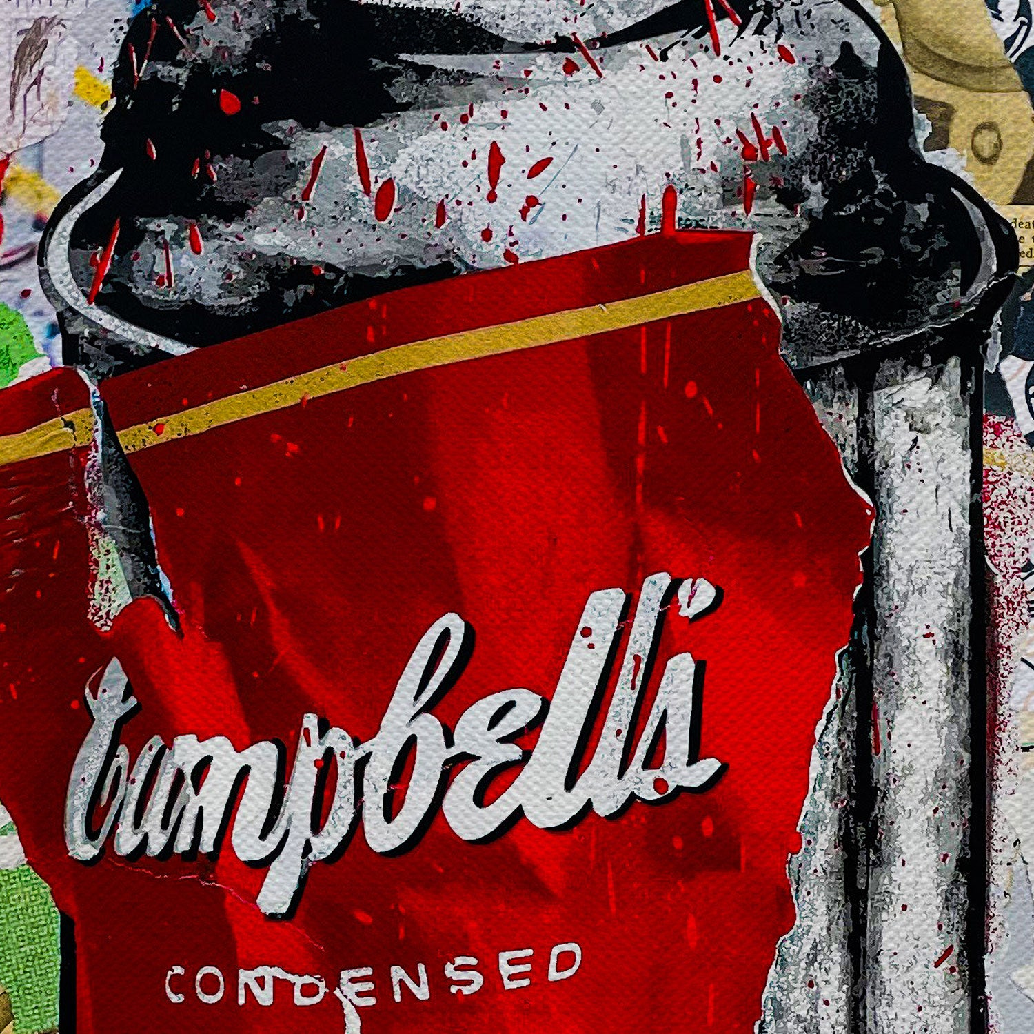Banksy Style Tomato Spray Canvas Wall Art