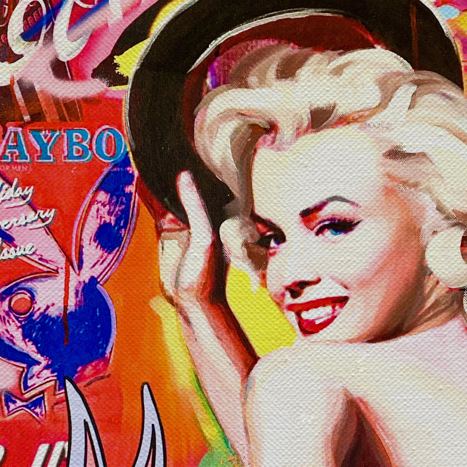 Marilyn Monroe Dancing For Life Canvas Wall Art