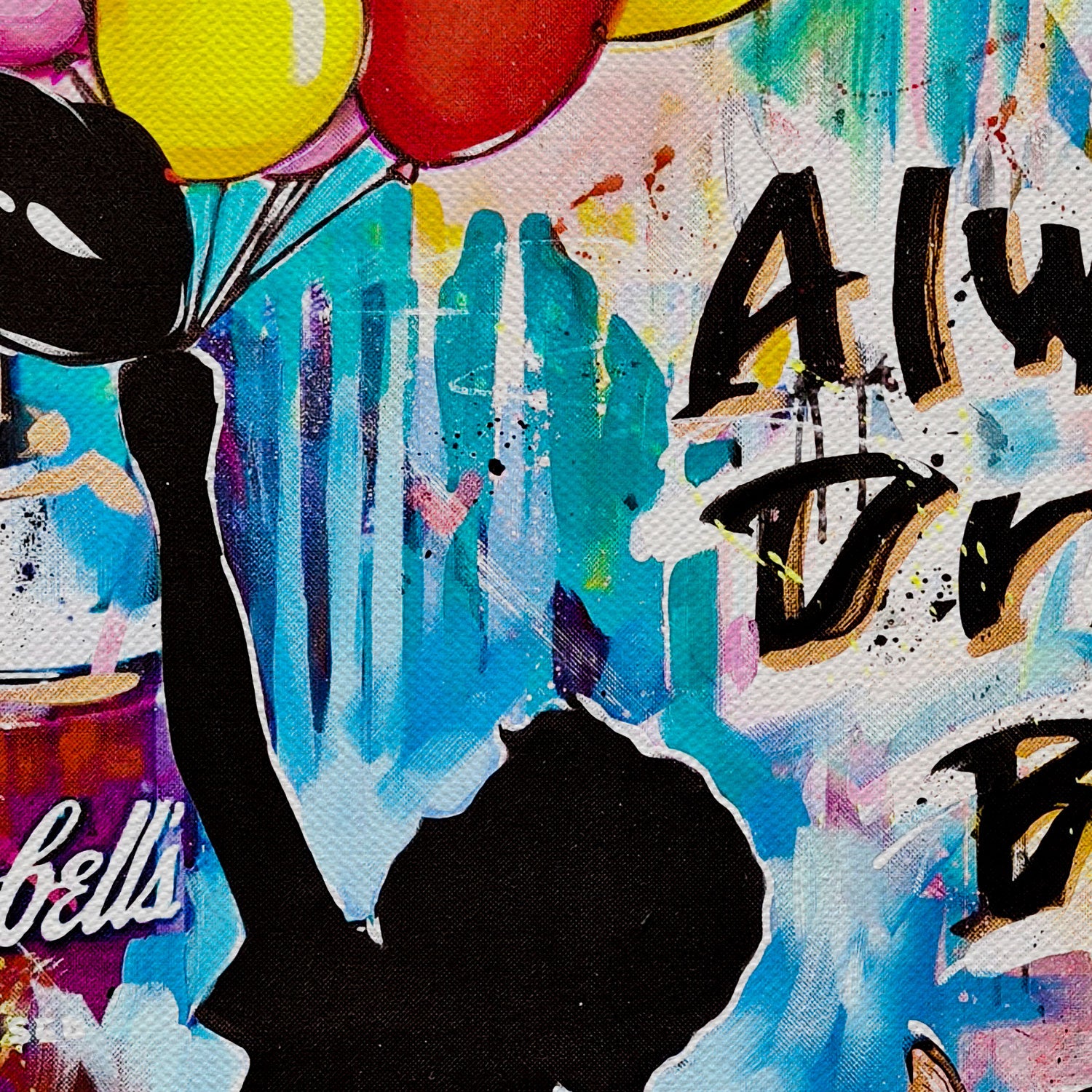 Banksy Balloon Girl Always Dream Big Canvas Wall Art