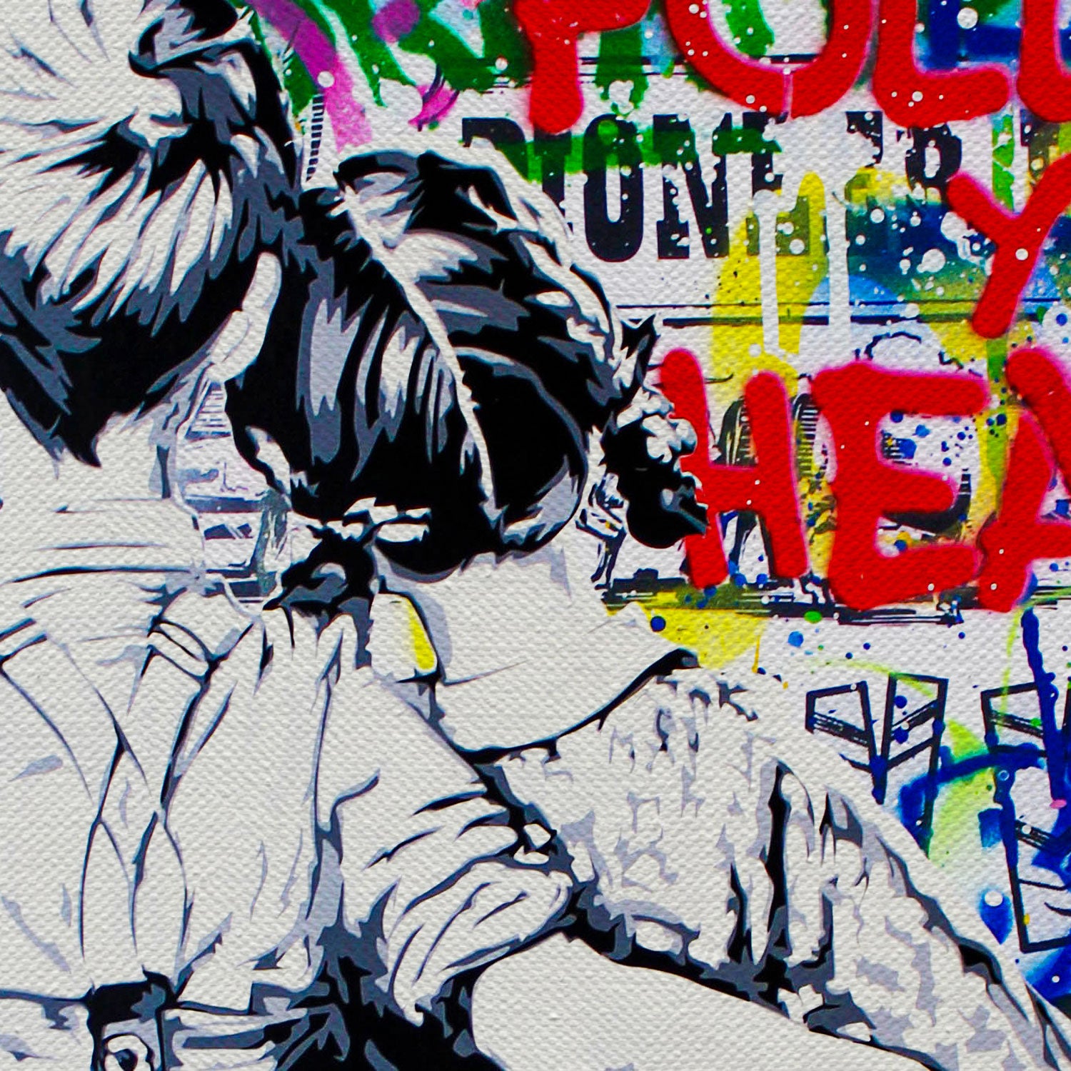 Banksy Kids Follow Your Heart Canvas Wall Art