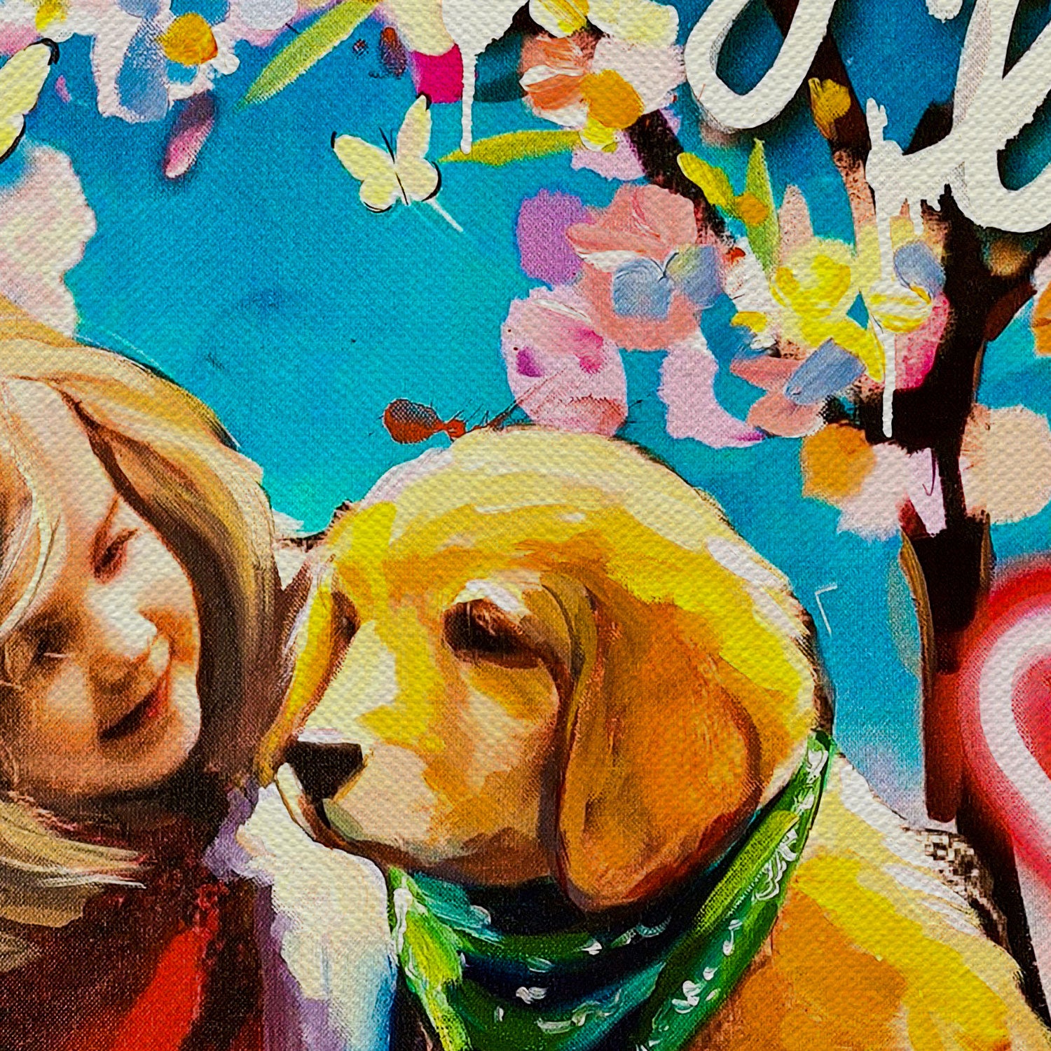 My Puppy Love Canvas Wall Art