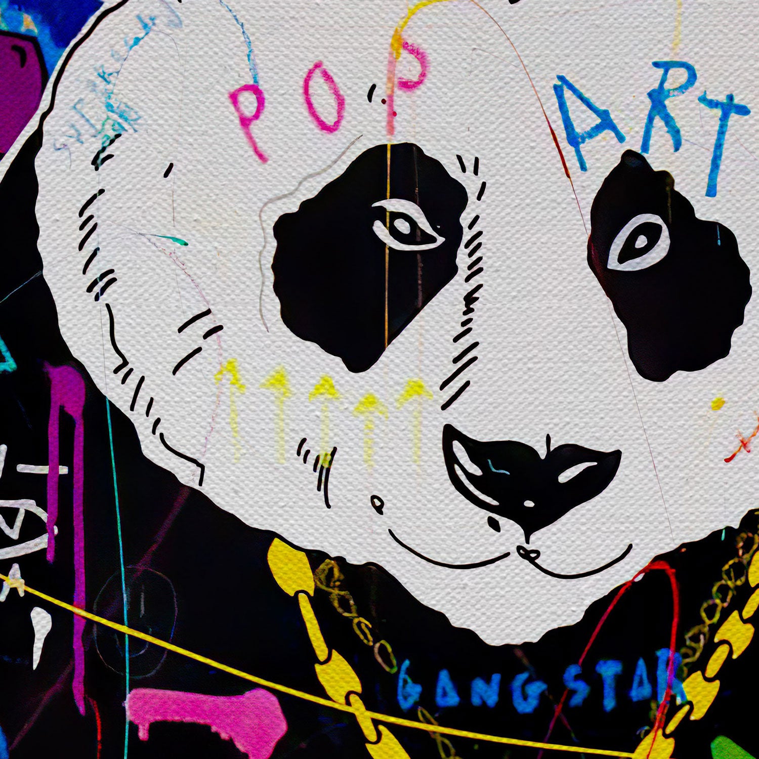 Fire Panda Canvas Wall Art