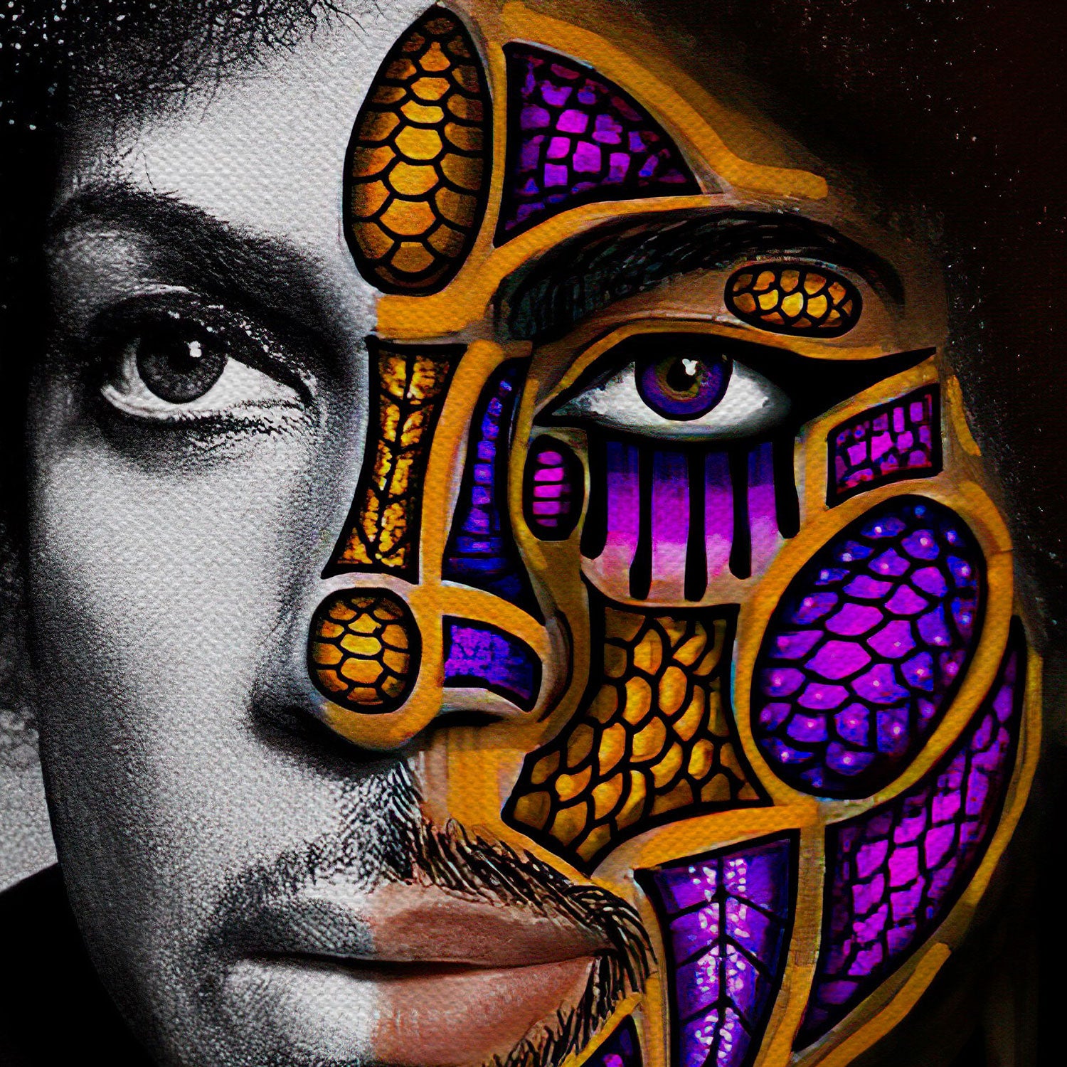 Prince Purple Canvas Wall Art