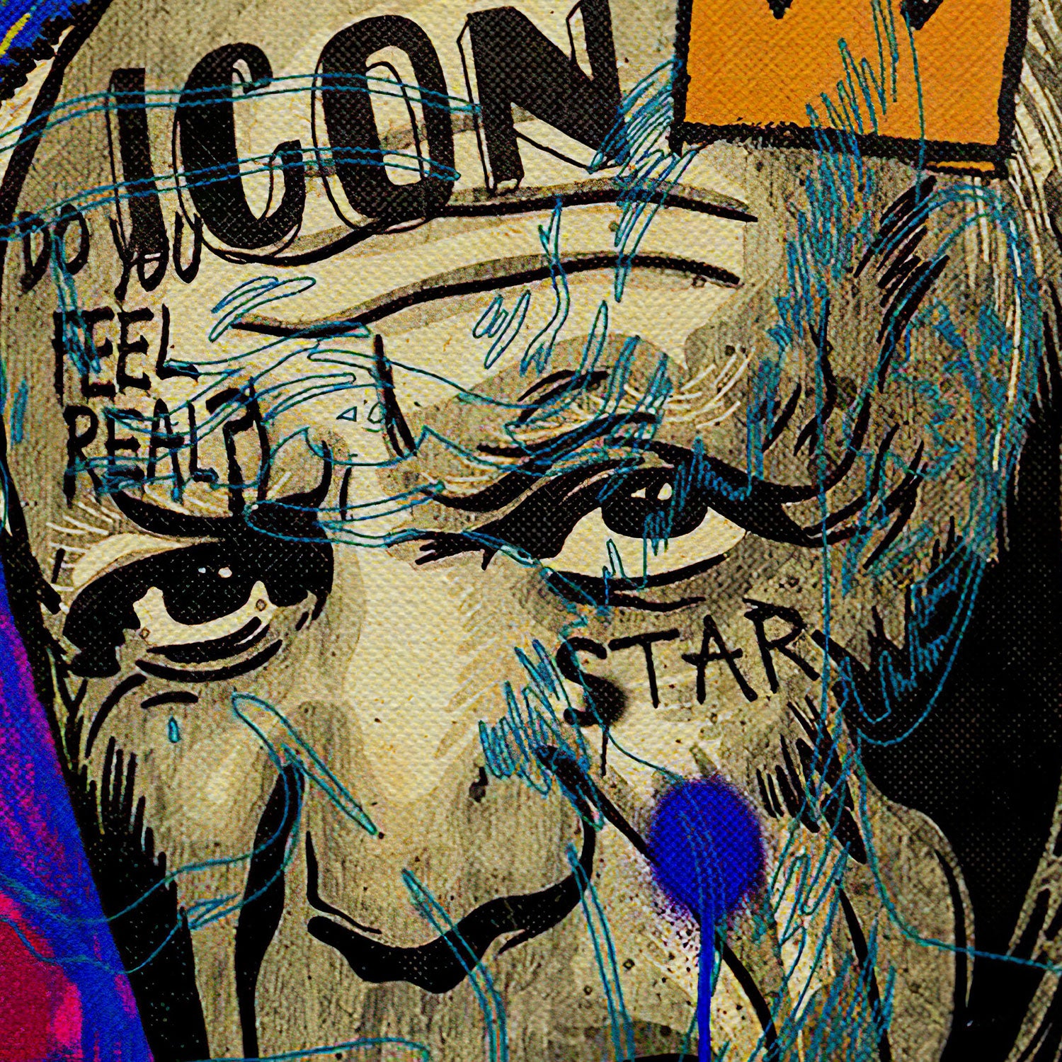 Pablo Picasso Graffiti Canvas Wall Art