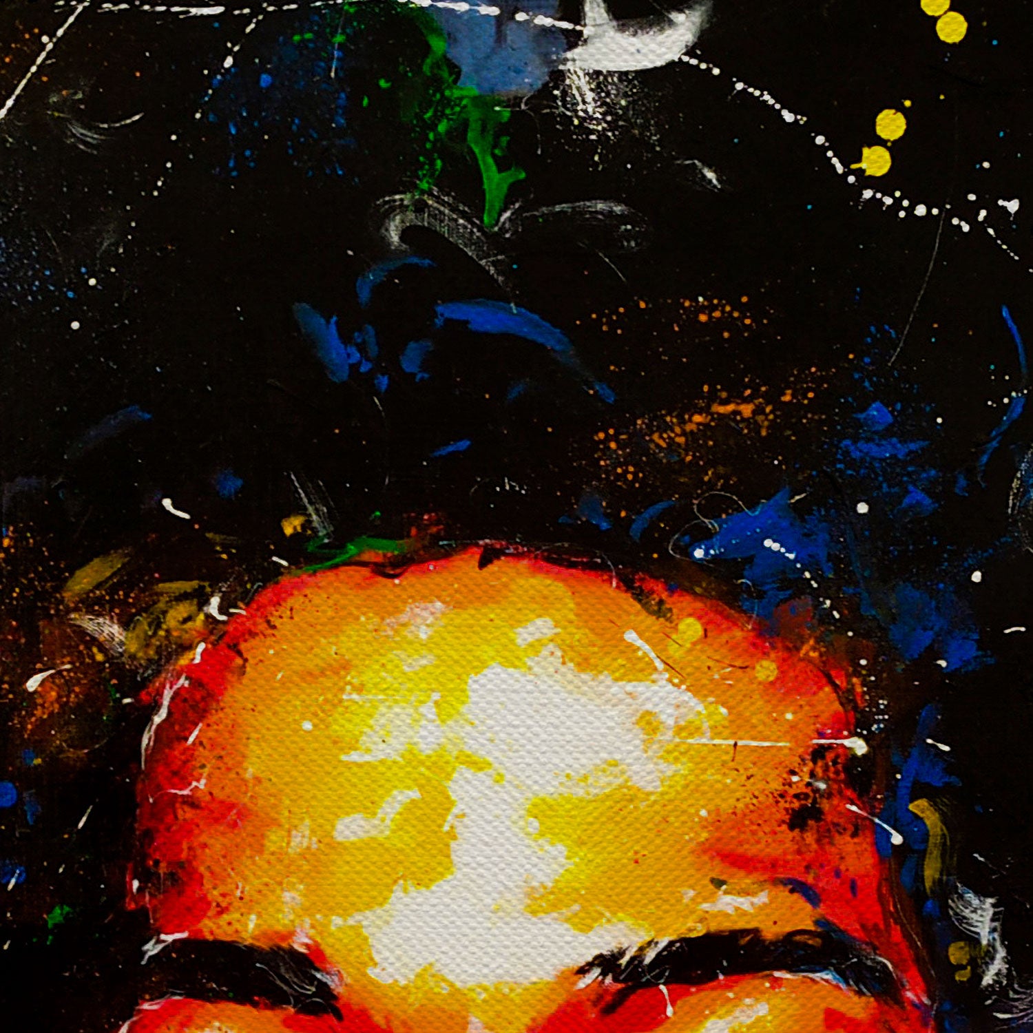 Jean Michel Basquiat Portrait Canvas Wall Art