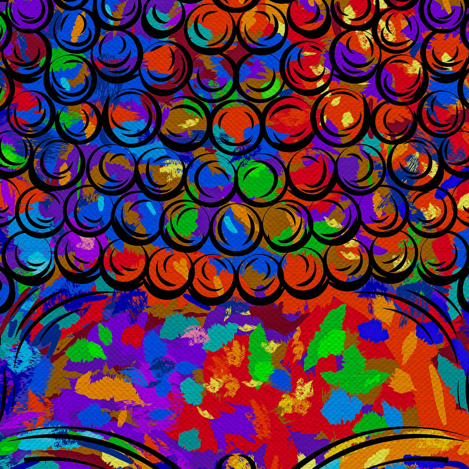 Colorful Buddha Canvas Wall Art