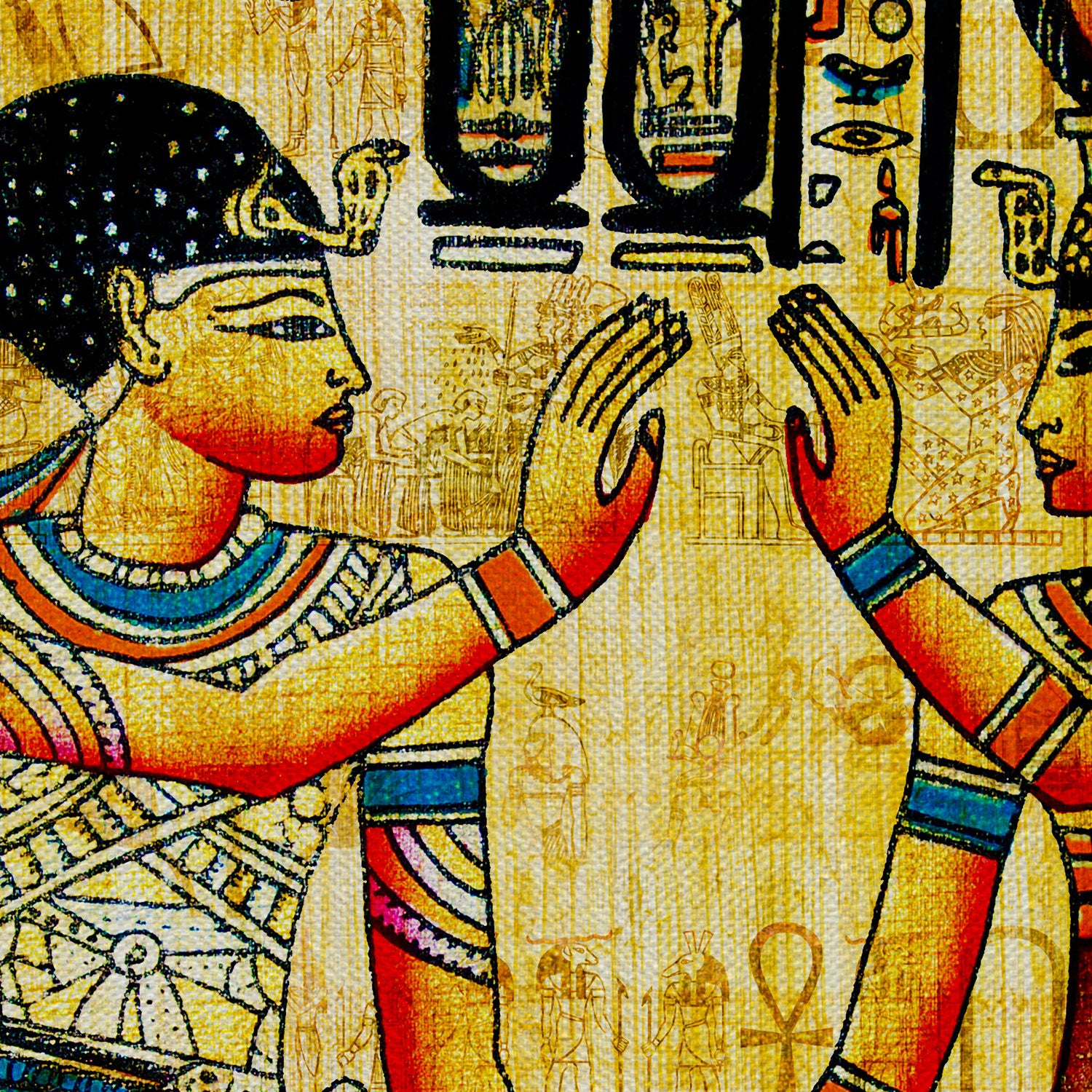 Egyptian Pharaohs Canvas Wall Art