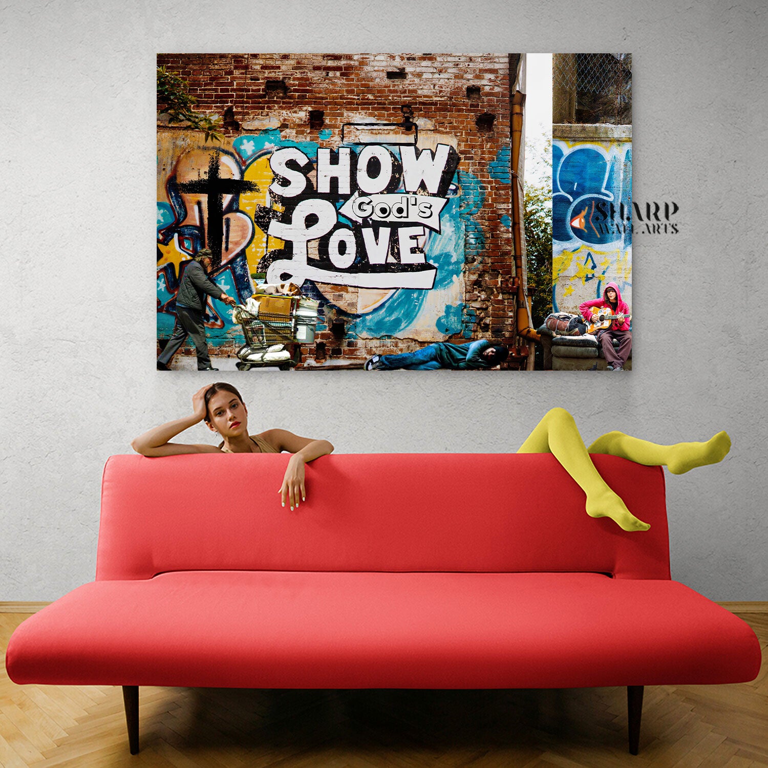 Show Your Love Canvas Wall Art