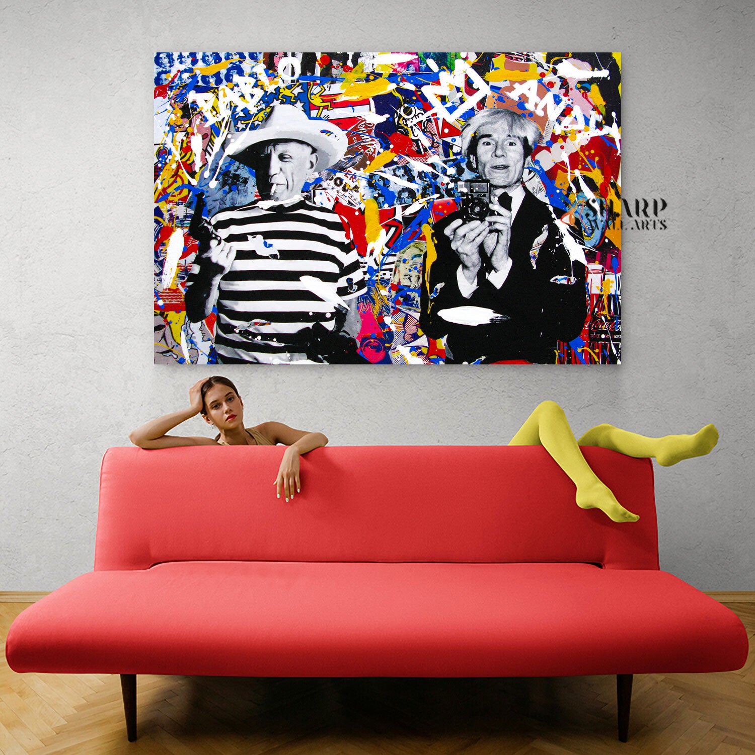 Pablo Picasso And Andy Warhol Canvas Wall Art