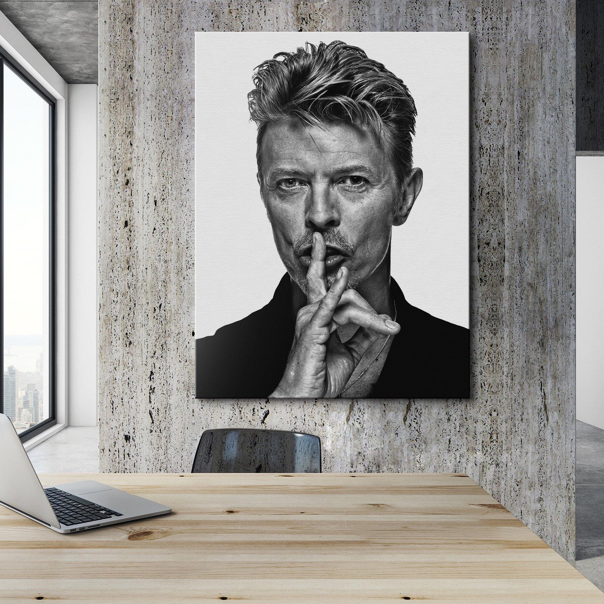 David Bowie Shush Canvas Wall Art Print - SharpWallArts