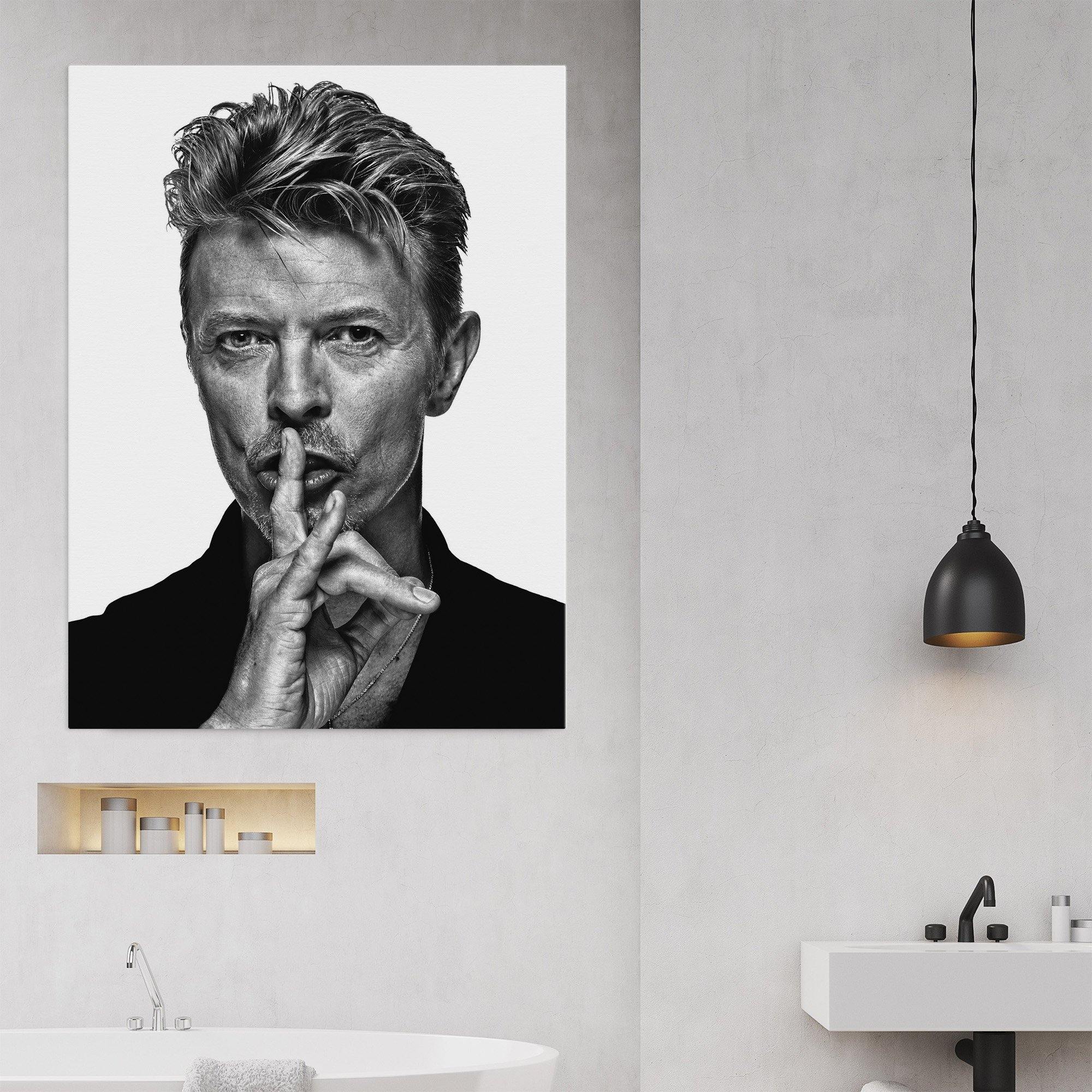David Bowie Shush Canvas Wall Art Print - SharpWallArts