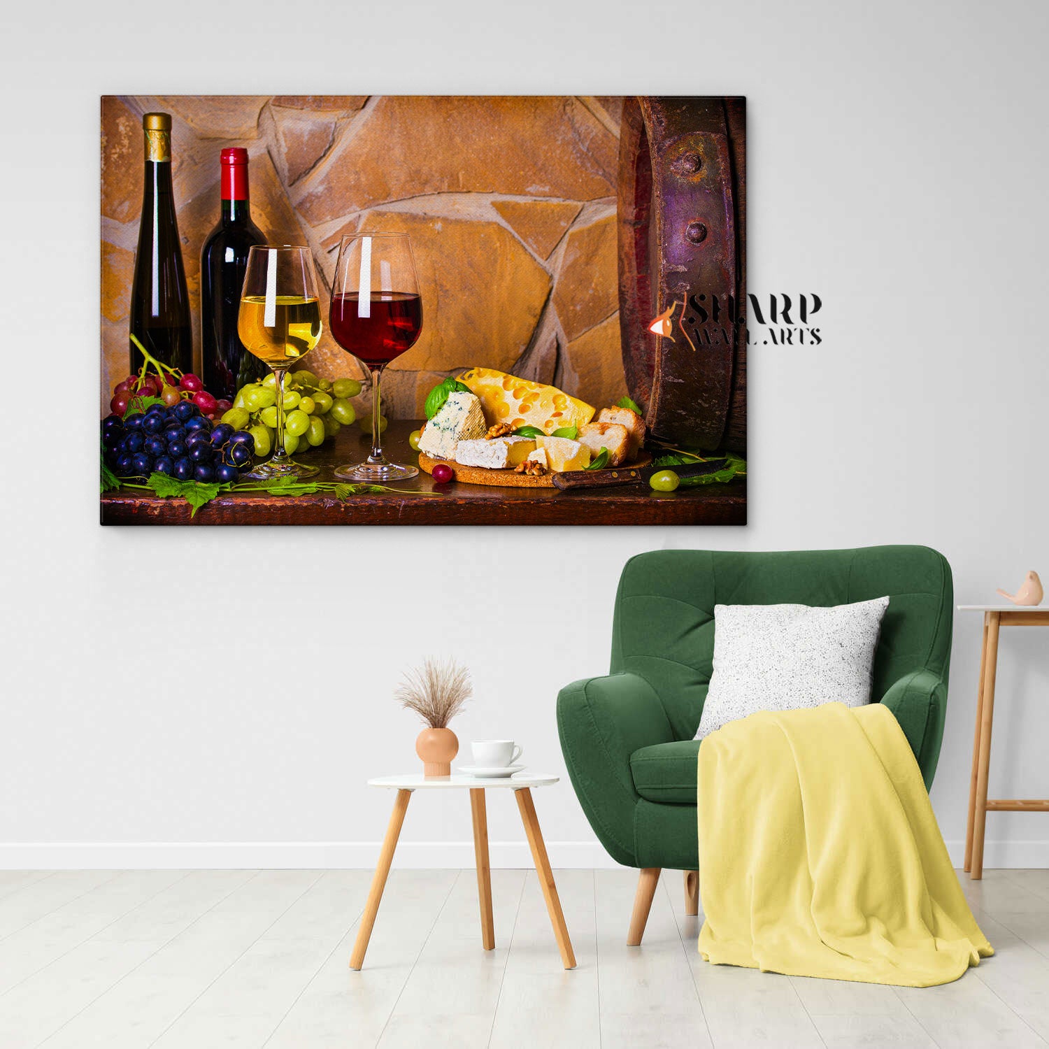 Wine Bottle Wall Art Canvas