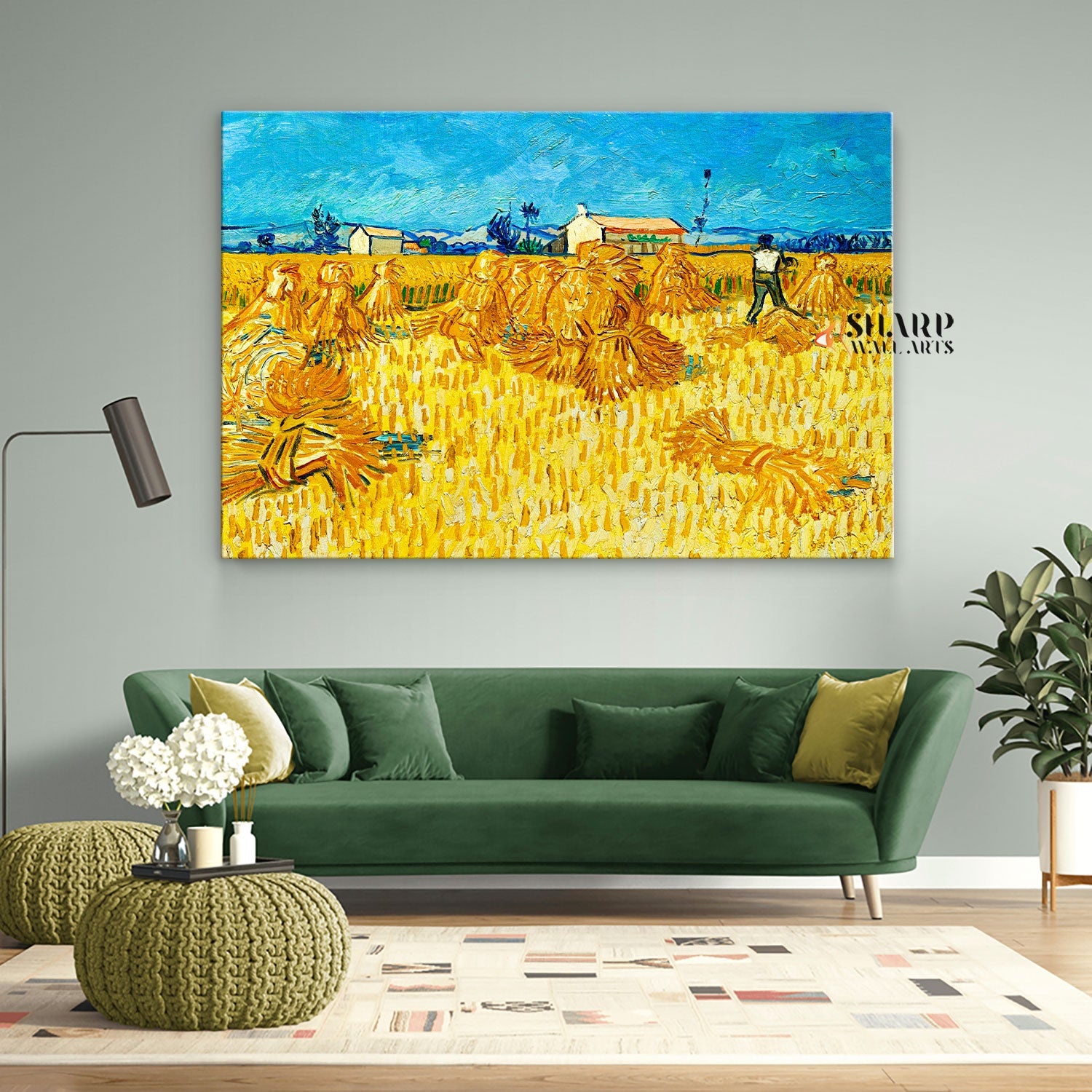 Vincent van Gogh Harvest in Provence Canvas Wall Art