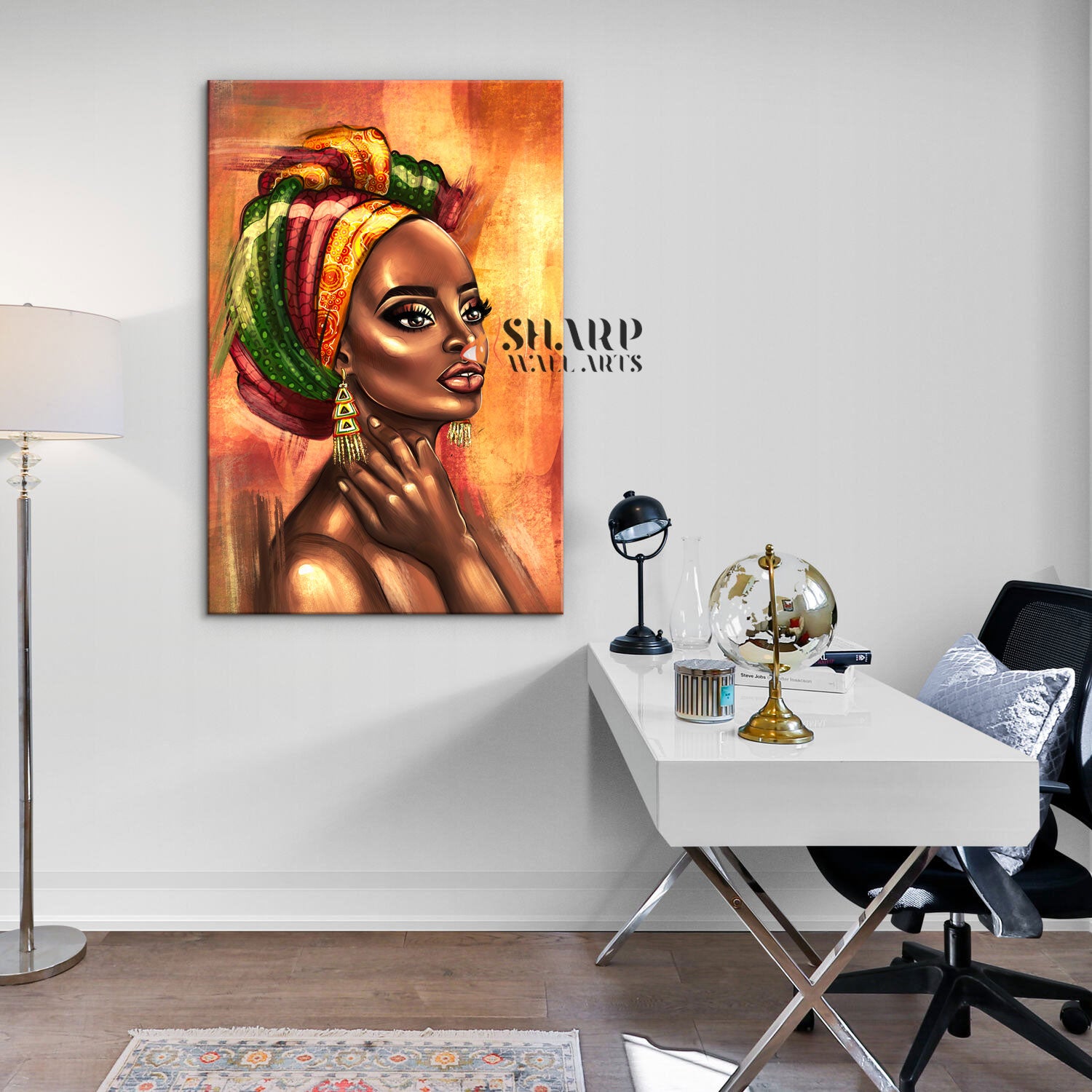 African American Woman Canvas Wall Art