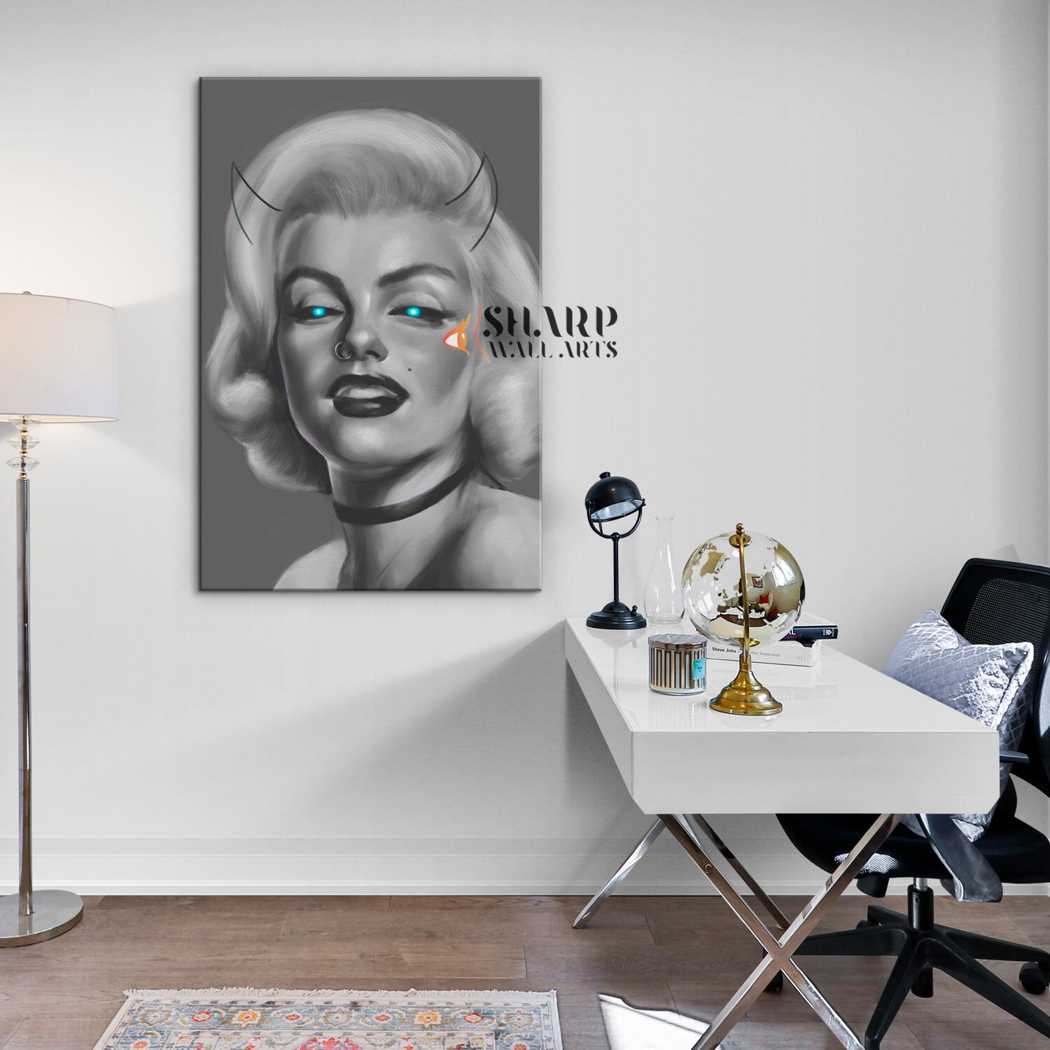 Marilyn Monroe Blue Eyes Wall Art Canvas