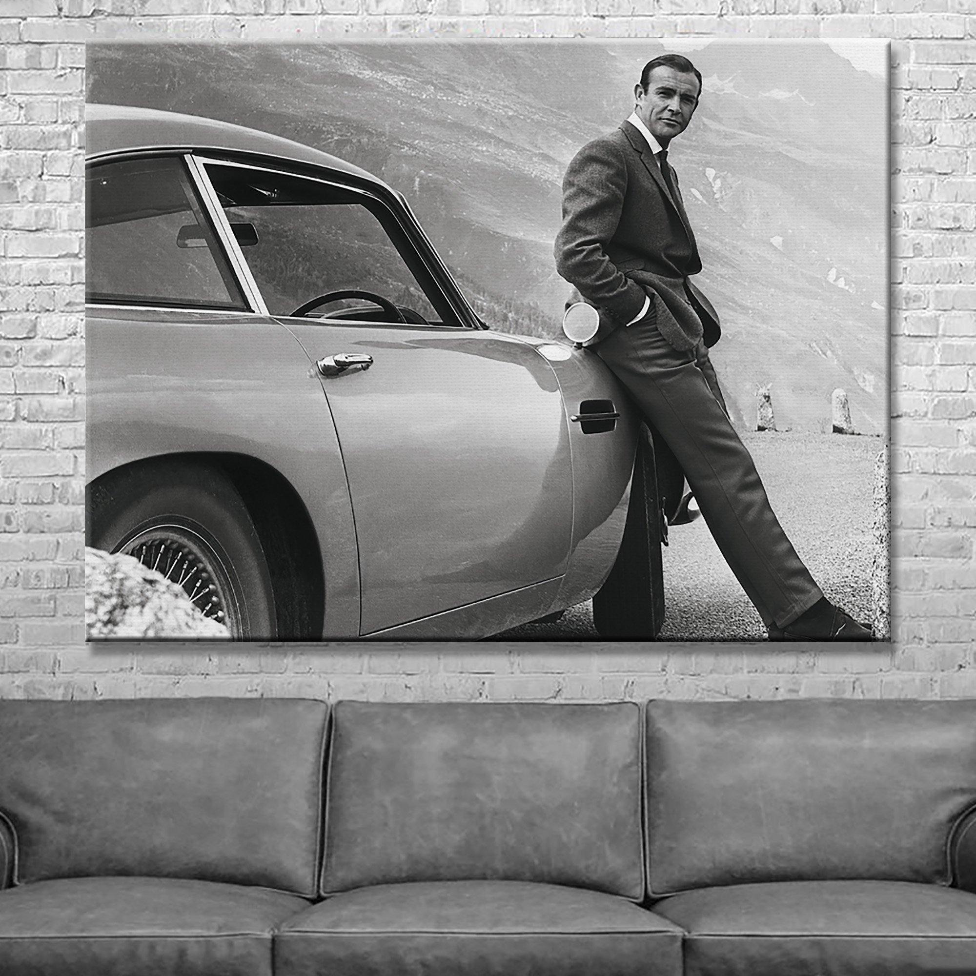 James Bond Sean Connery Canvas Wall Art Print - SharpWallArts