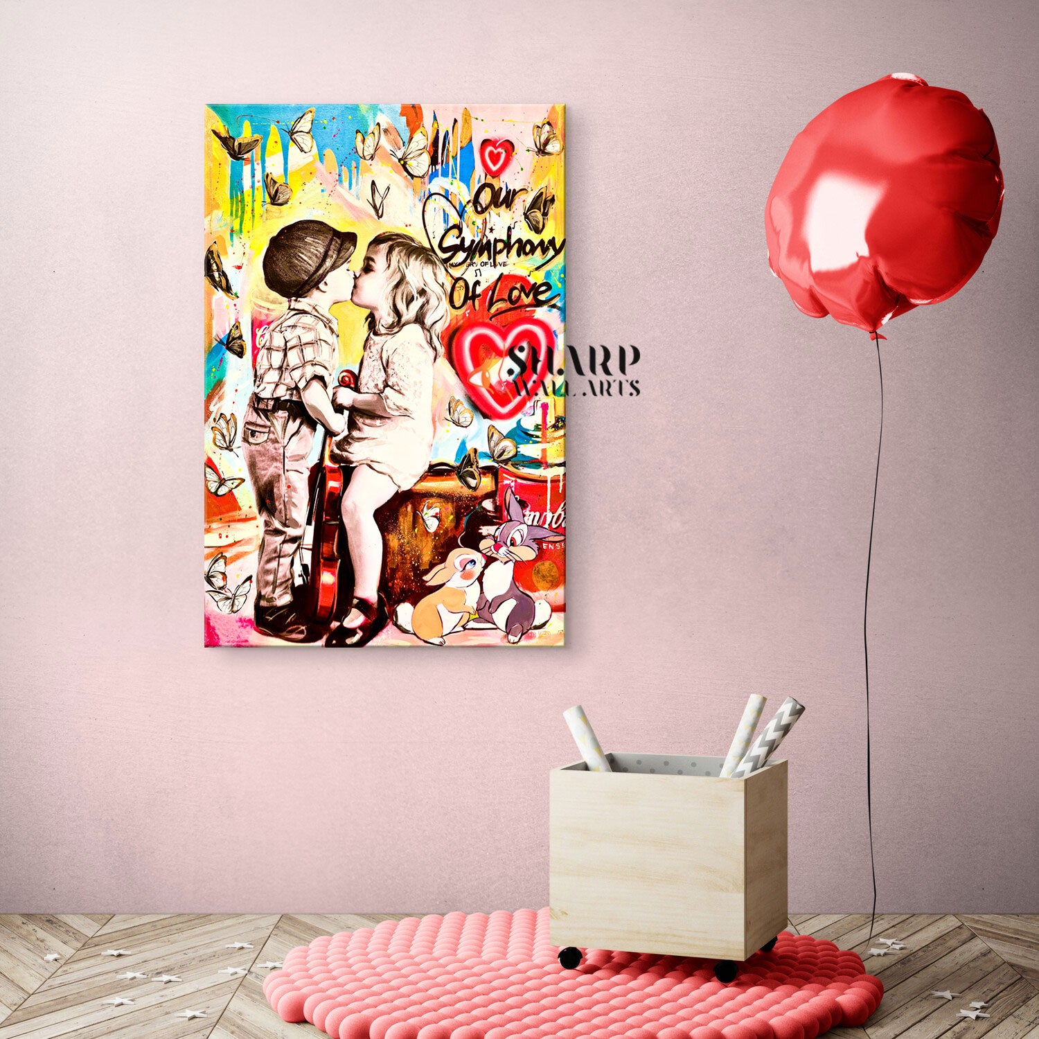Our Symphony Of Love Canvas Wall Art