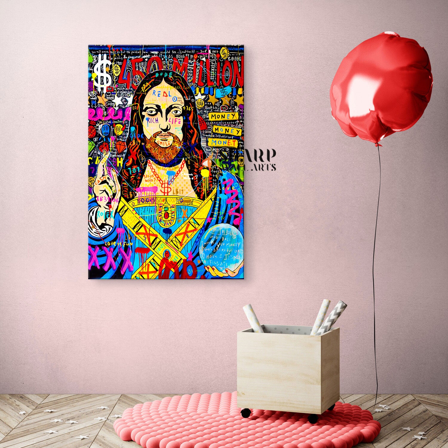 Jesus Who Pop Canvas Wall Art