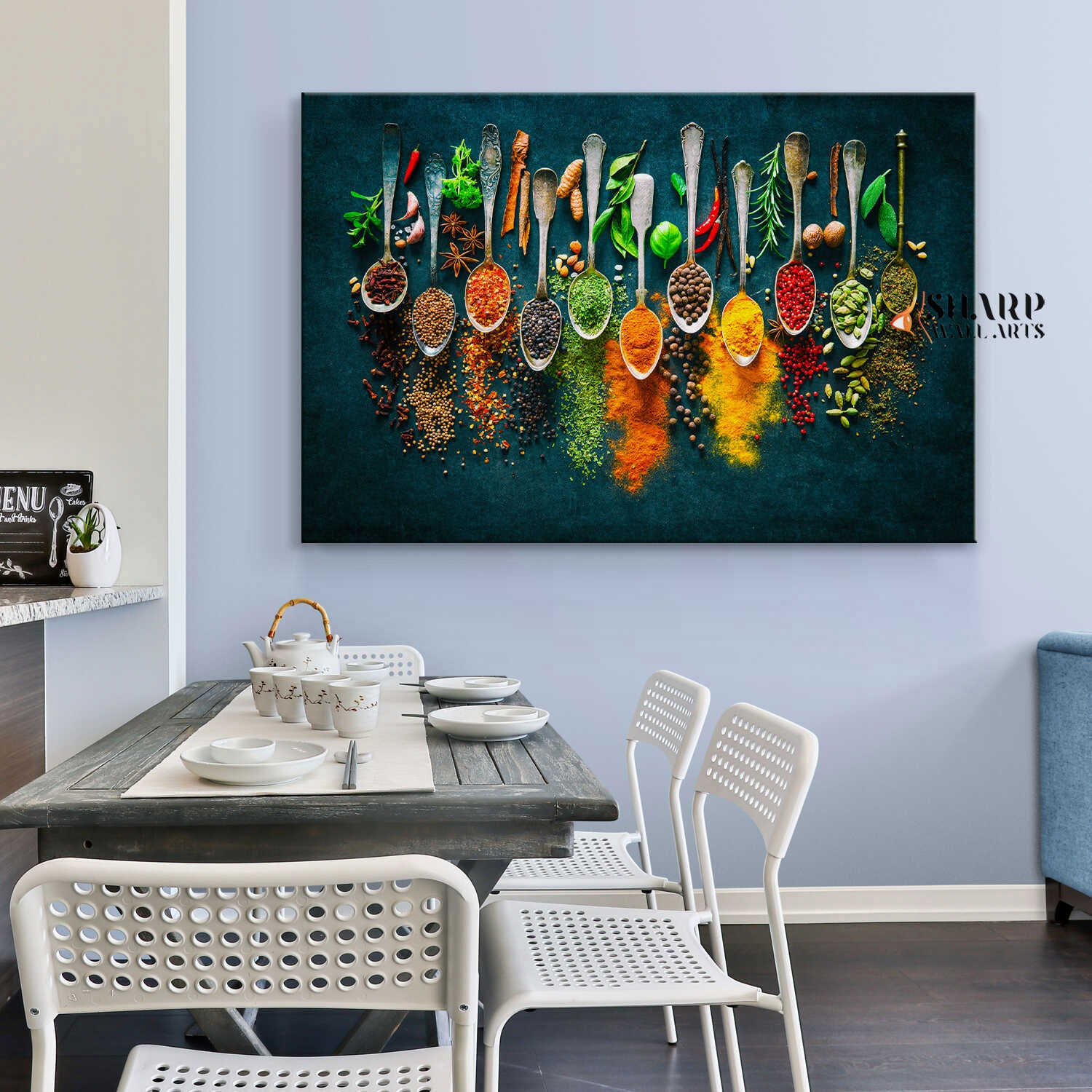 Spices And Herbs Wall Art Canvas