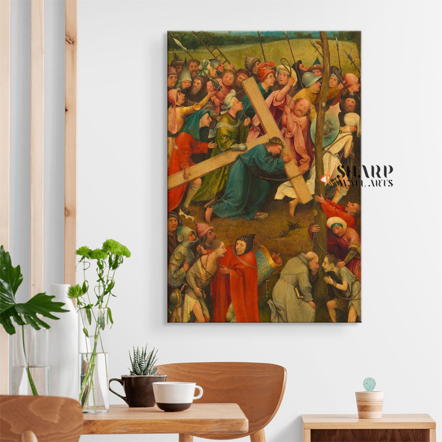 Jesus Carrying The Cross Canvas Wall Art