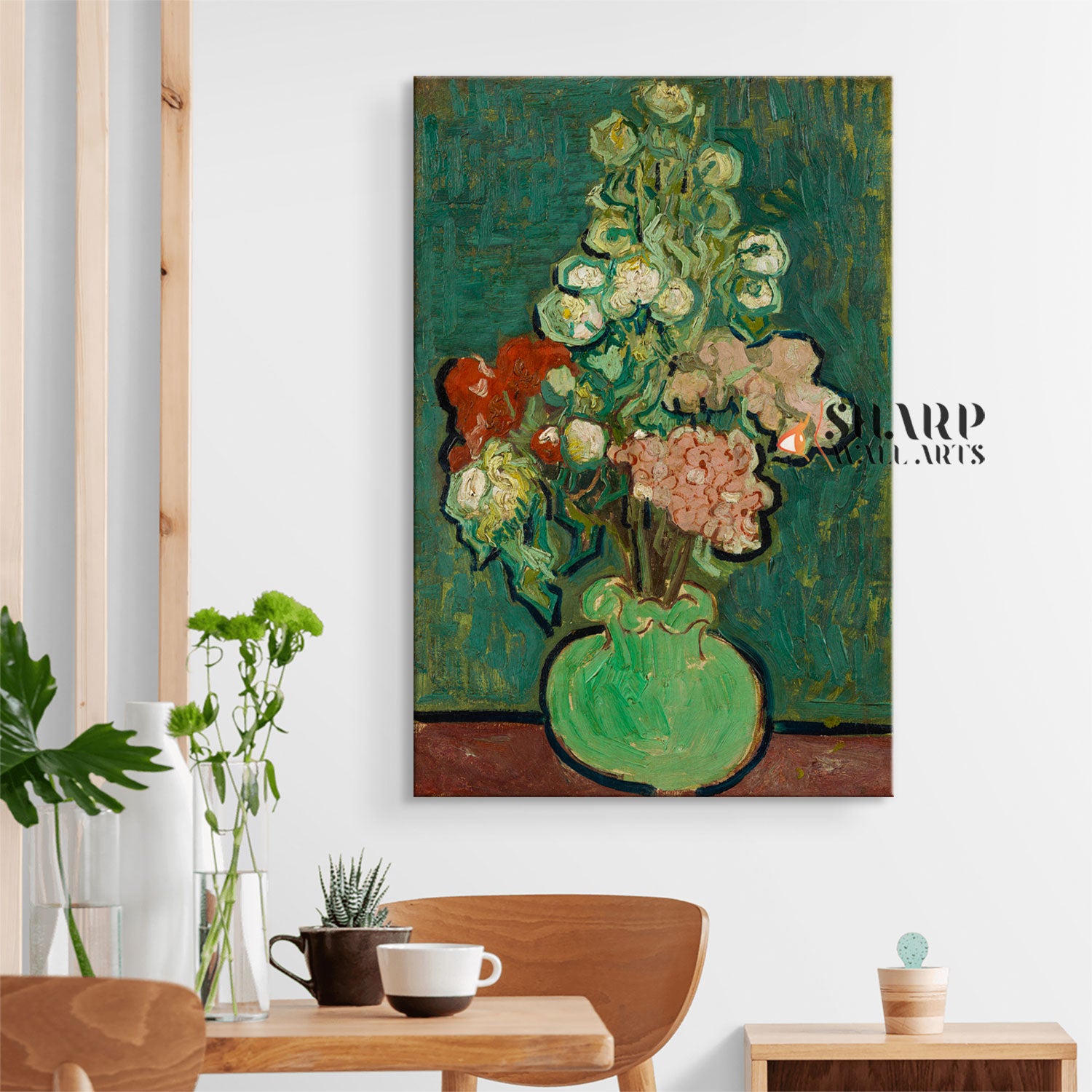 Vincent van Gogh Vase Of Flowers Canvas Wall Art