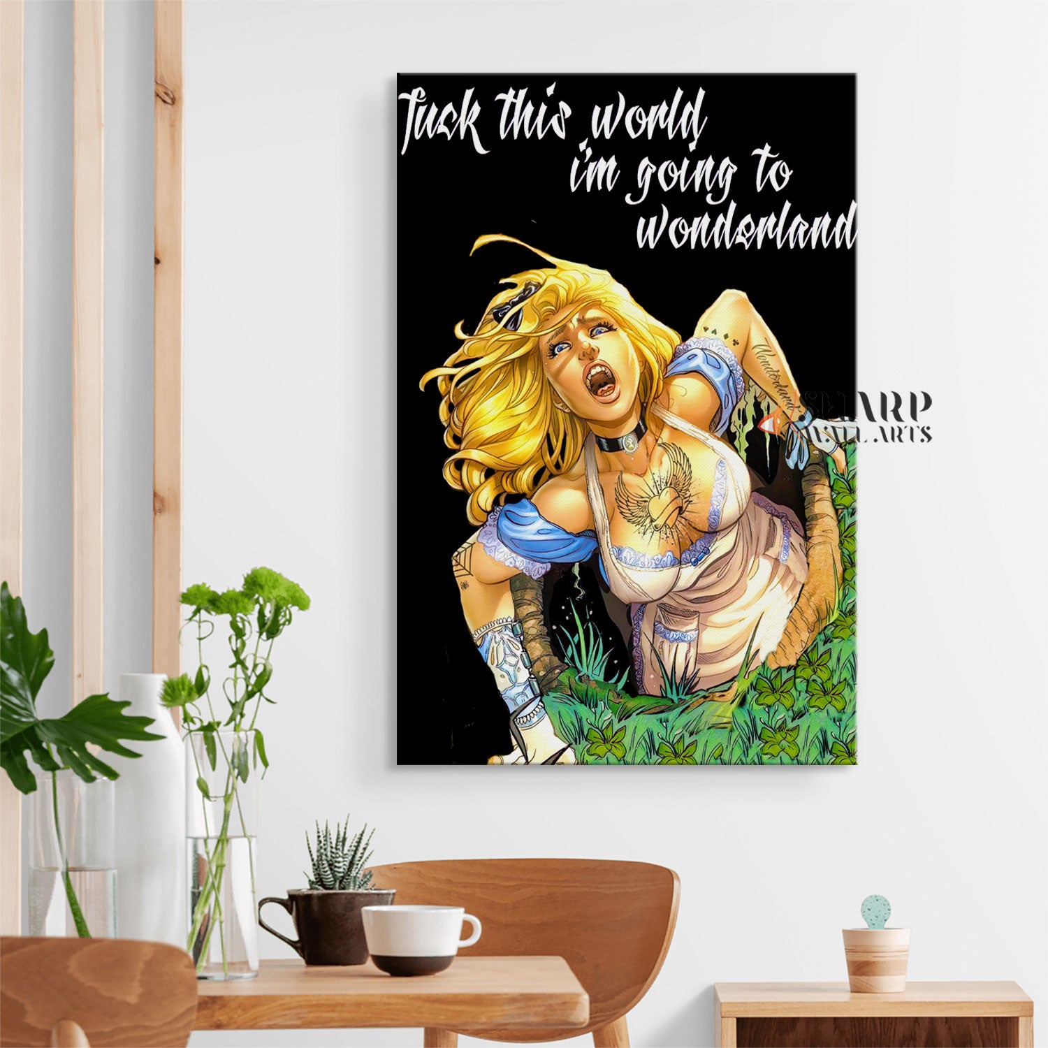 Alice In Wonderland Wall Art Canvas
