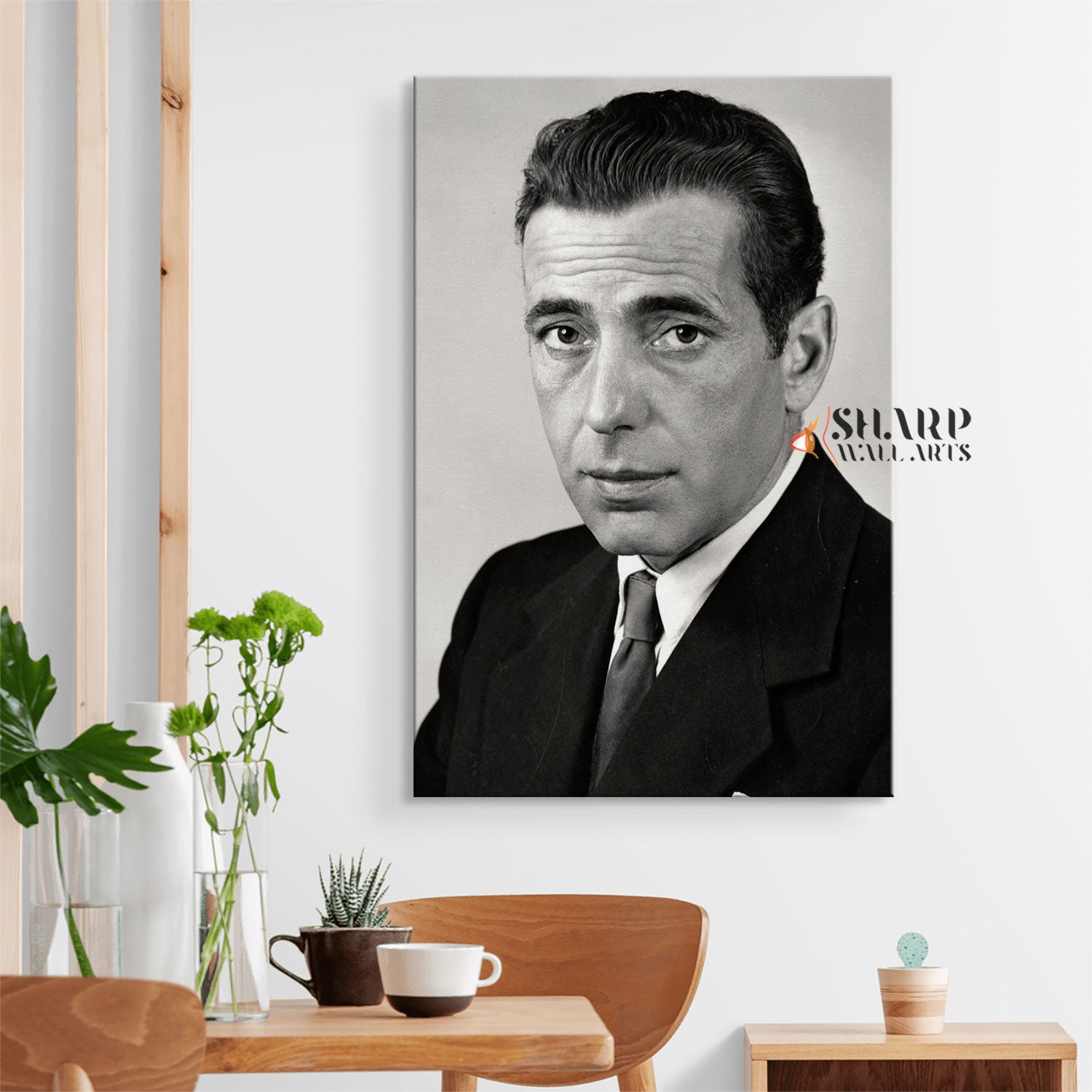 Humphrey Bogart Hollywood Icon Canvas Wall Art