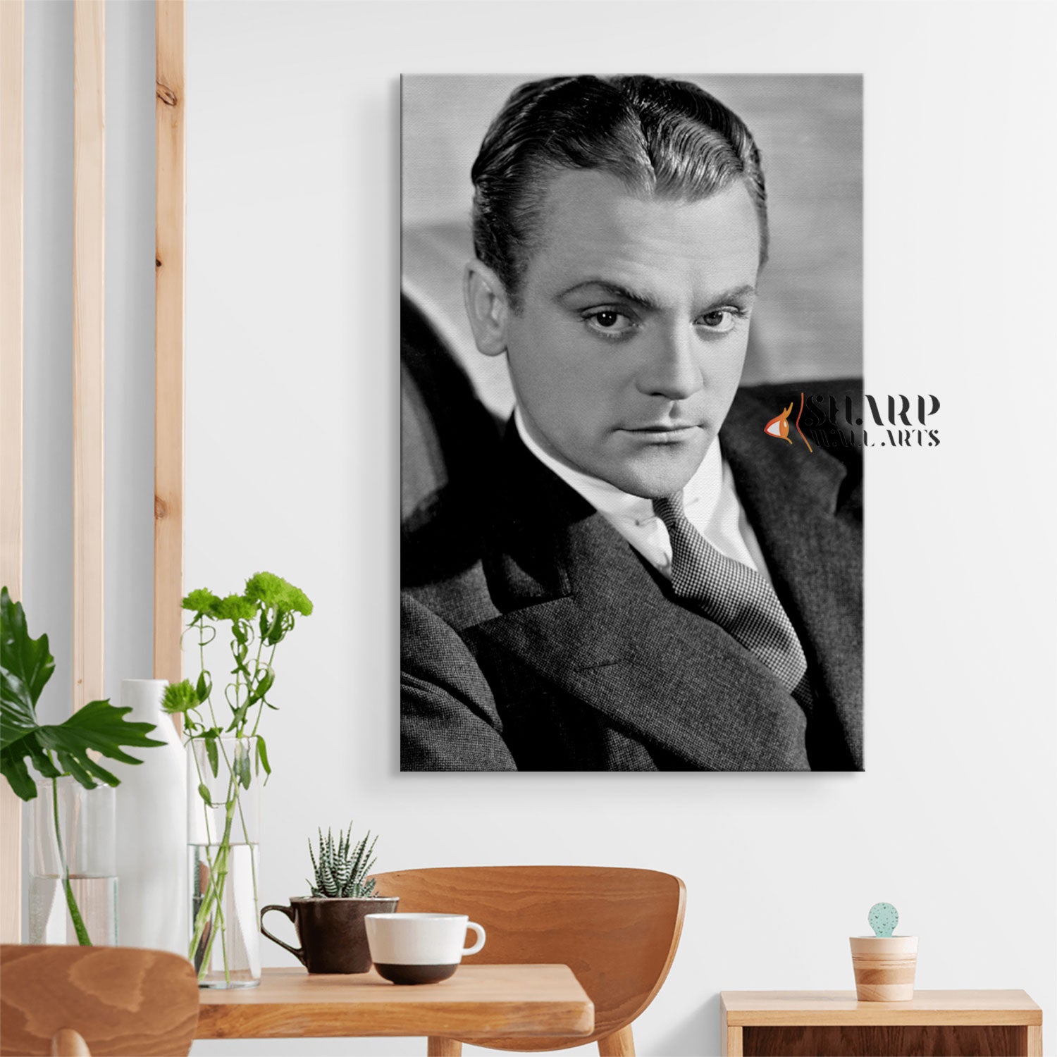 James Cagney Portrait Wall Art Canvas