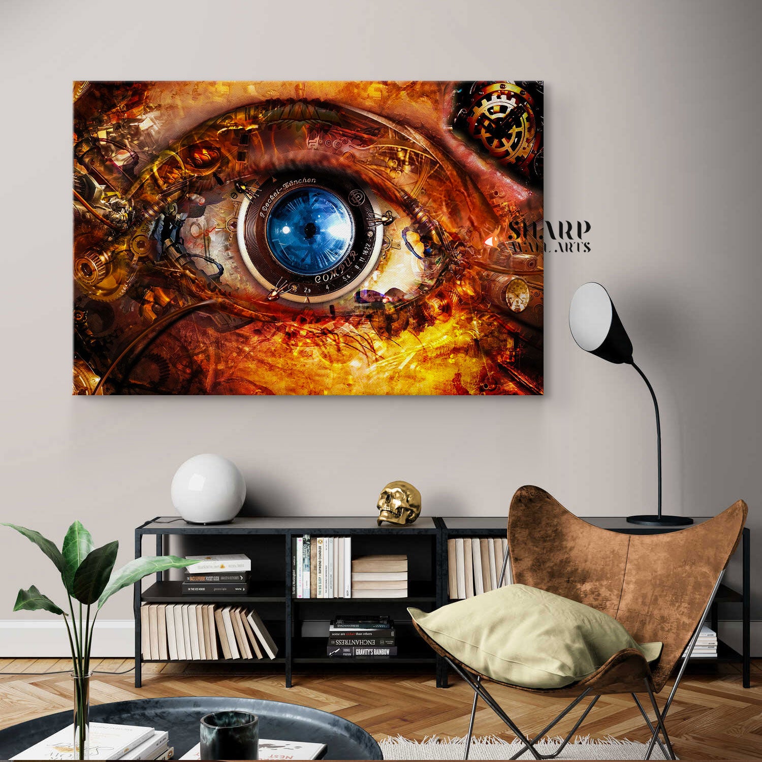 Steampunk Eye Wall Art Canvas