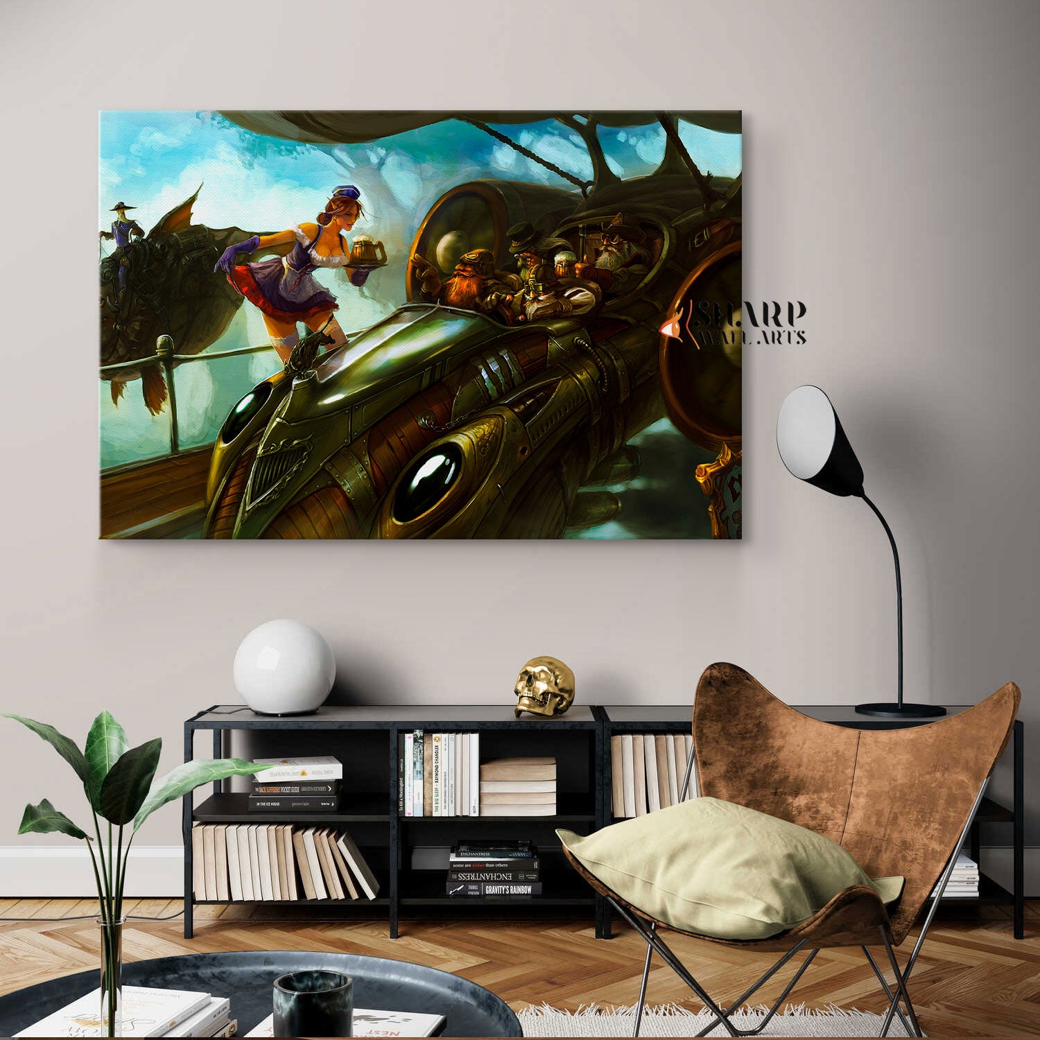 Steampunk Painting Canvas Wall Art