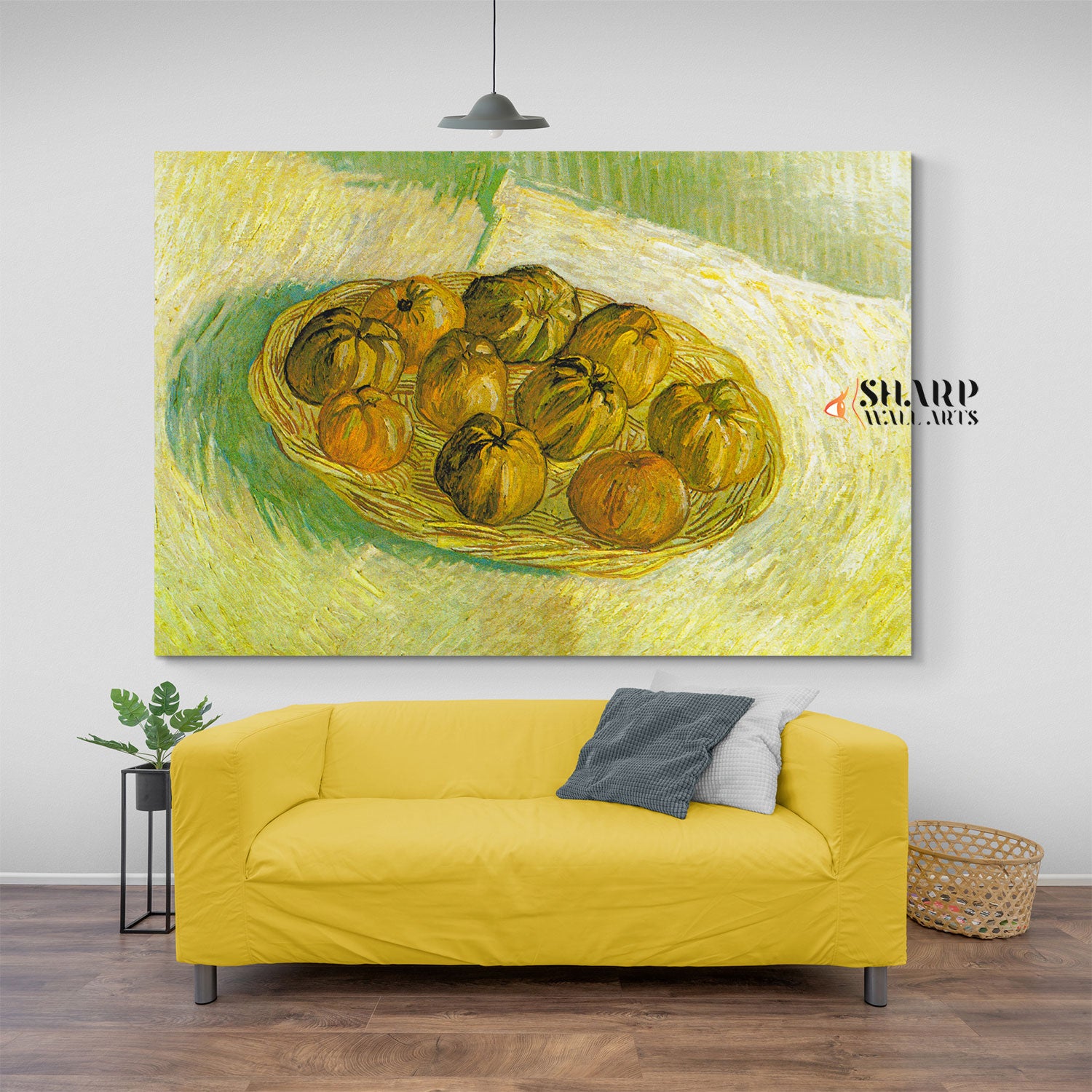 Vincent van Gogh The Basket Of Apples Canvas Wall Art