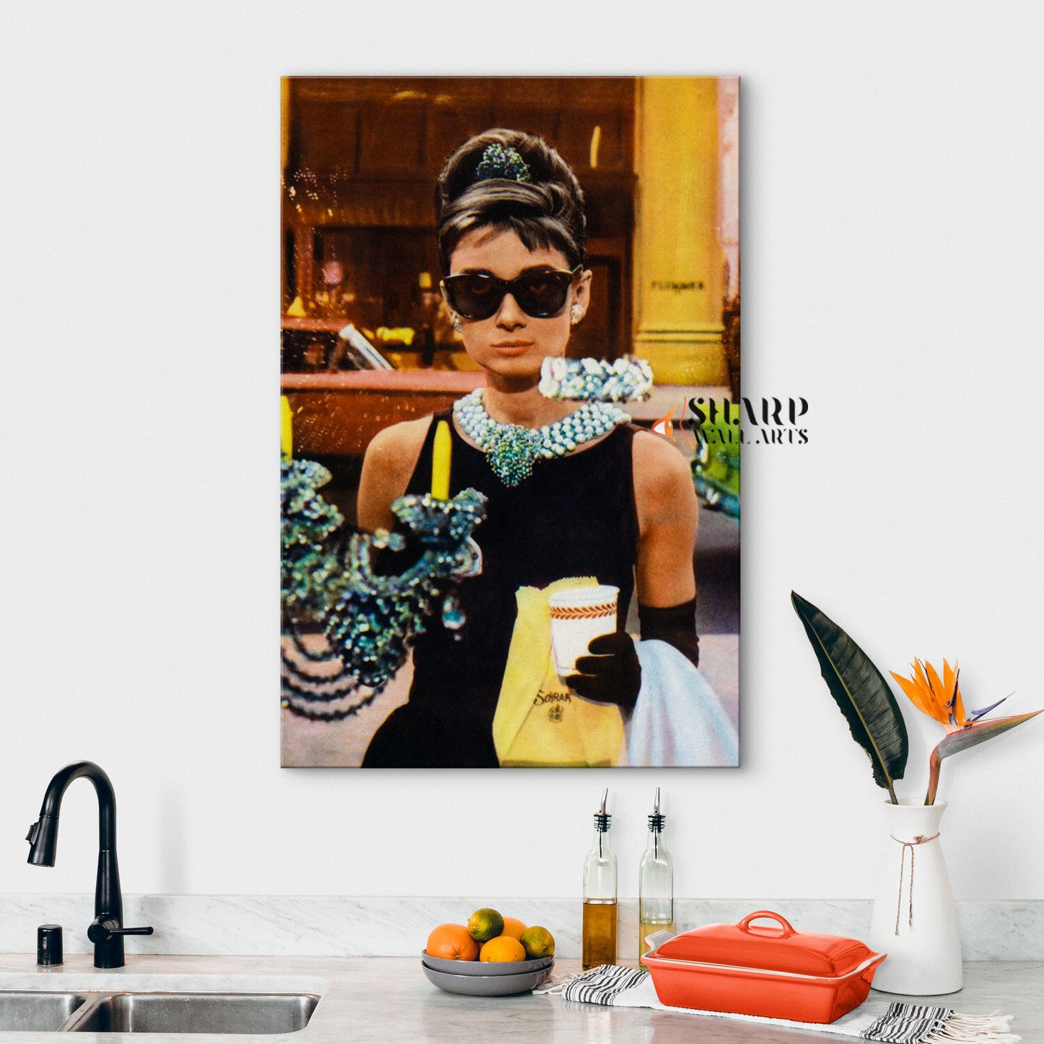 Audrey Hepburn Breakfast At Tiffany's Wall Art Canvas