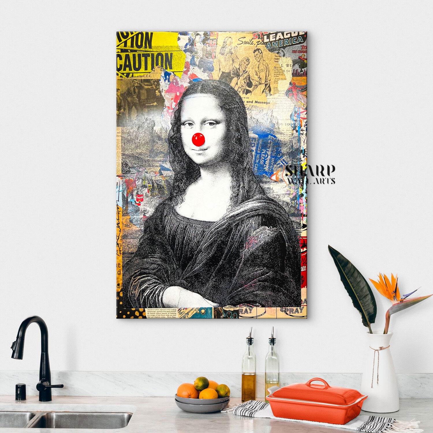 Mona Lisa Pop Canvas Wall Art