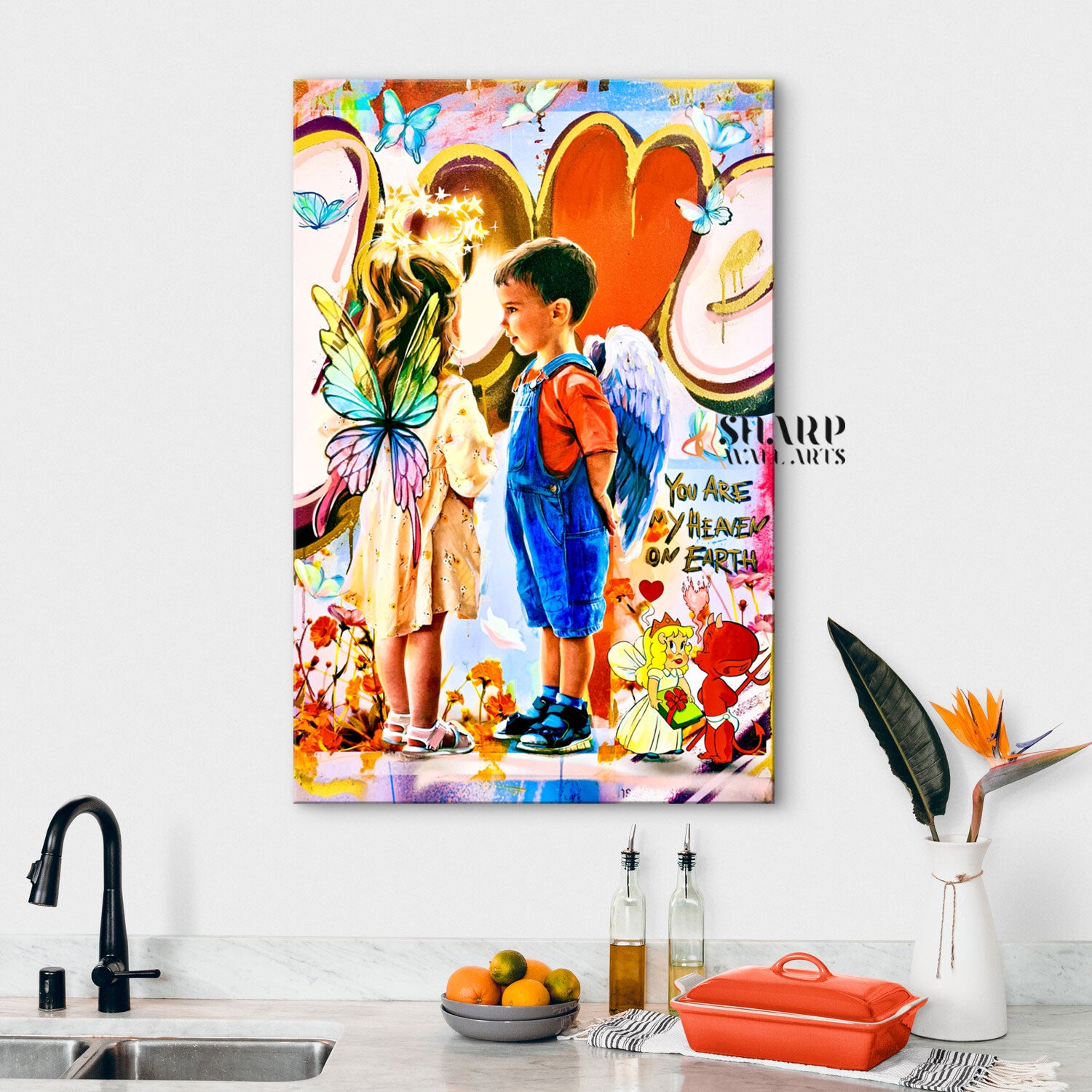 You Are My Heaven On Earth Canvas Wall Art