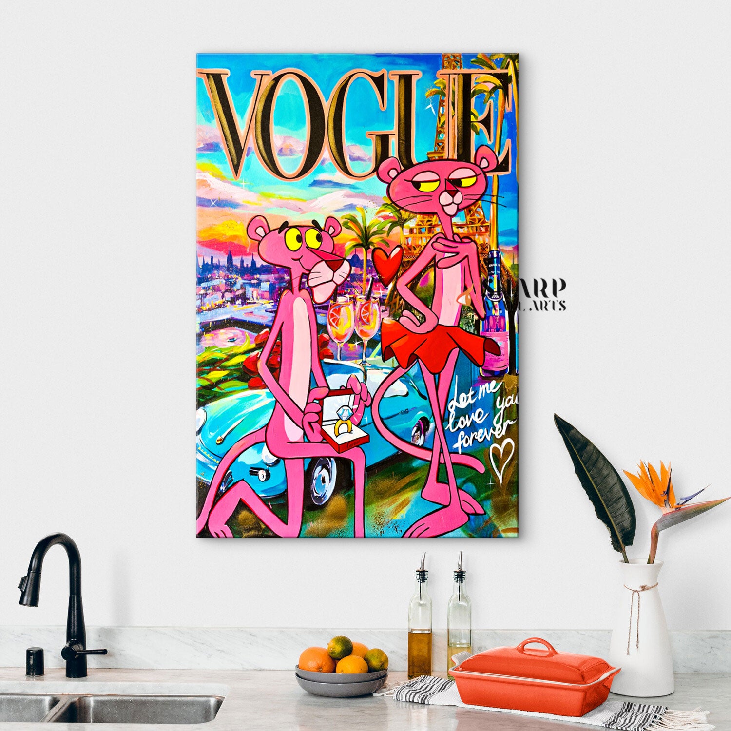 Vogue Love You Forever Canvas Wall Art