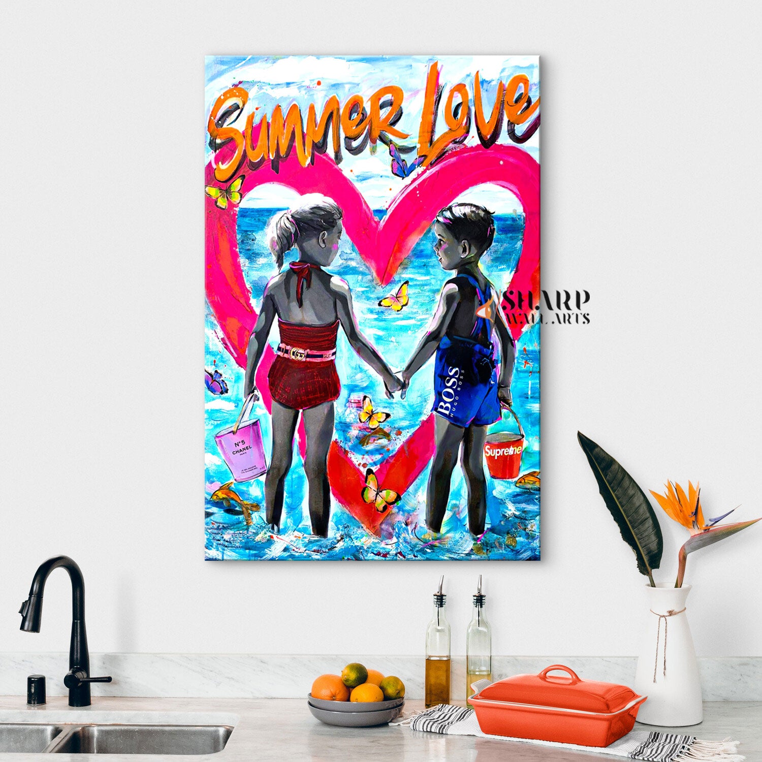 Summer Love Canvas Wall Art