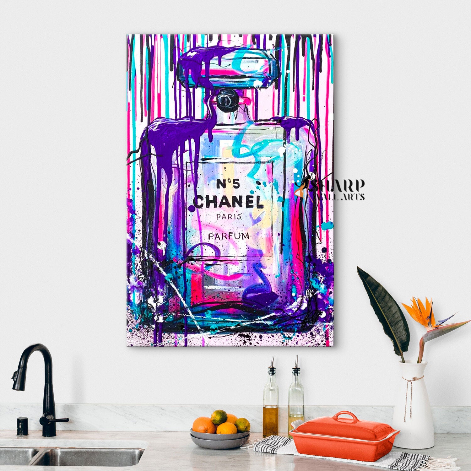 Canvas  Chanel wall art, Perfume bottle art, Perfume bottles