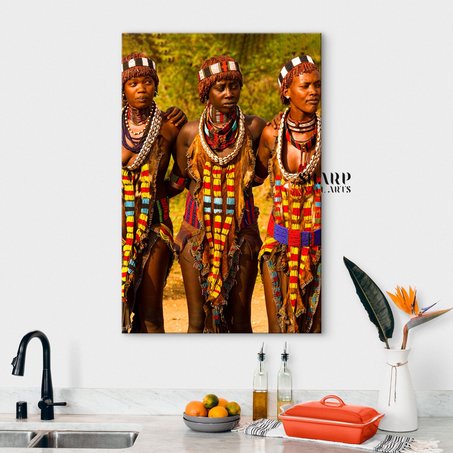 Traditional African Tribal Women Canvas Wall Art