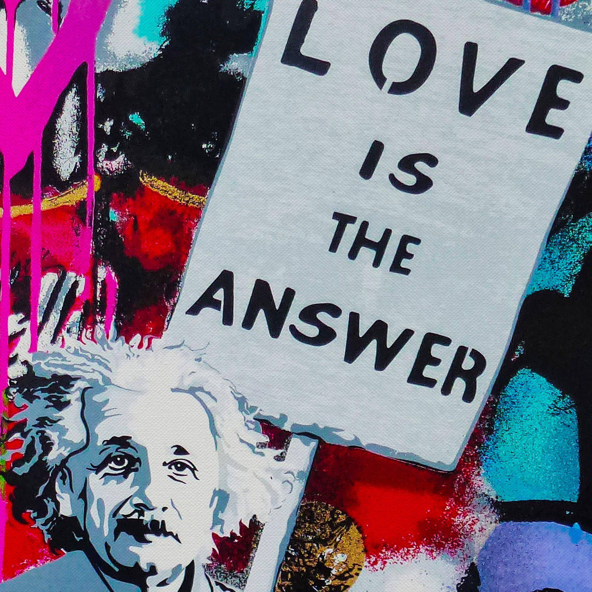 Banksy Love Is The Answer Canvas Wall Art - SharpWallArts