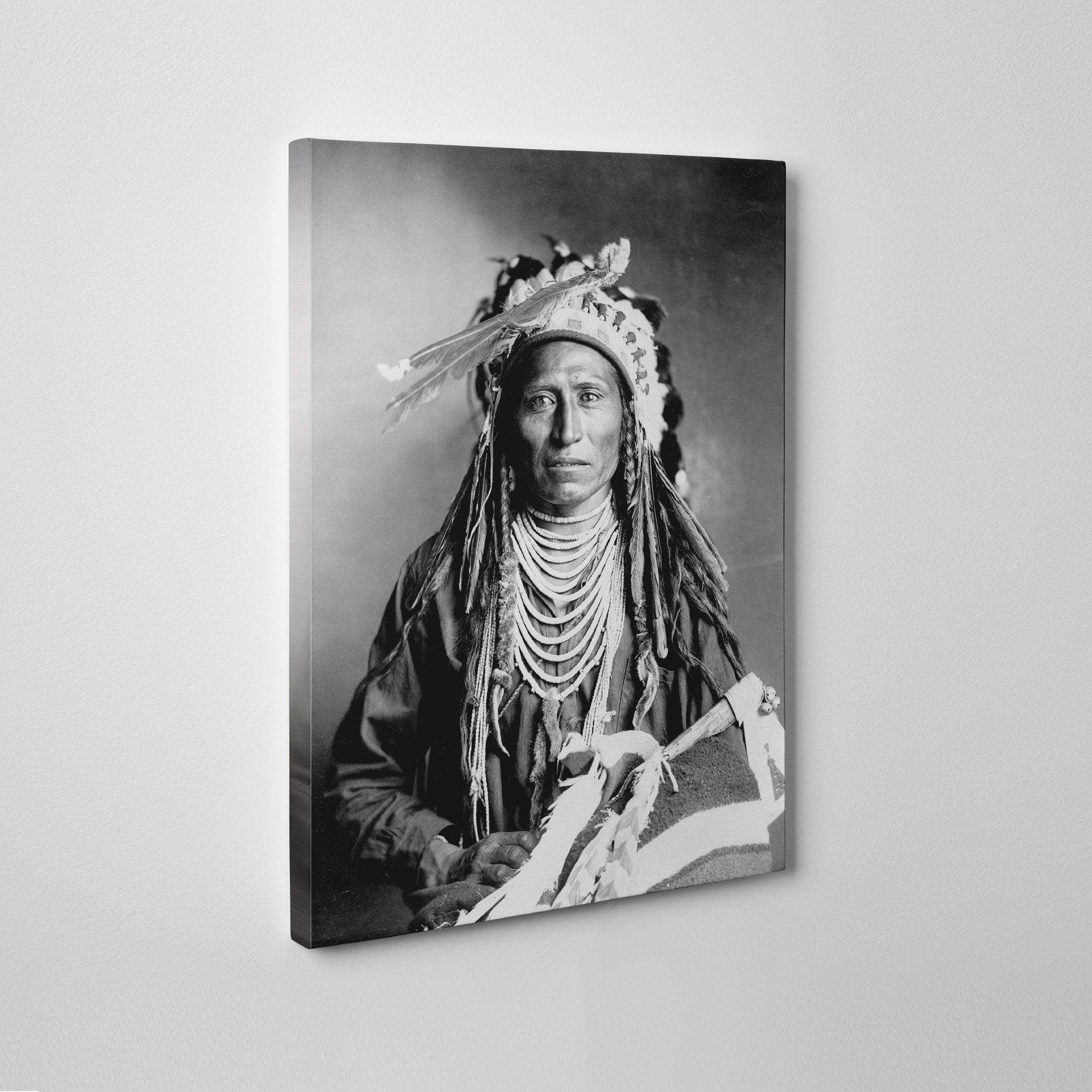 Native American Portrait Canvas Wall Art - SharpWallArts