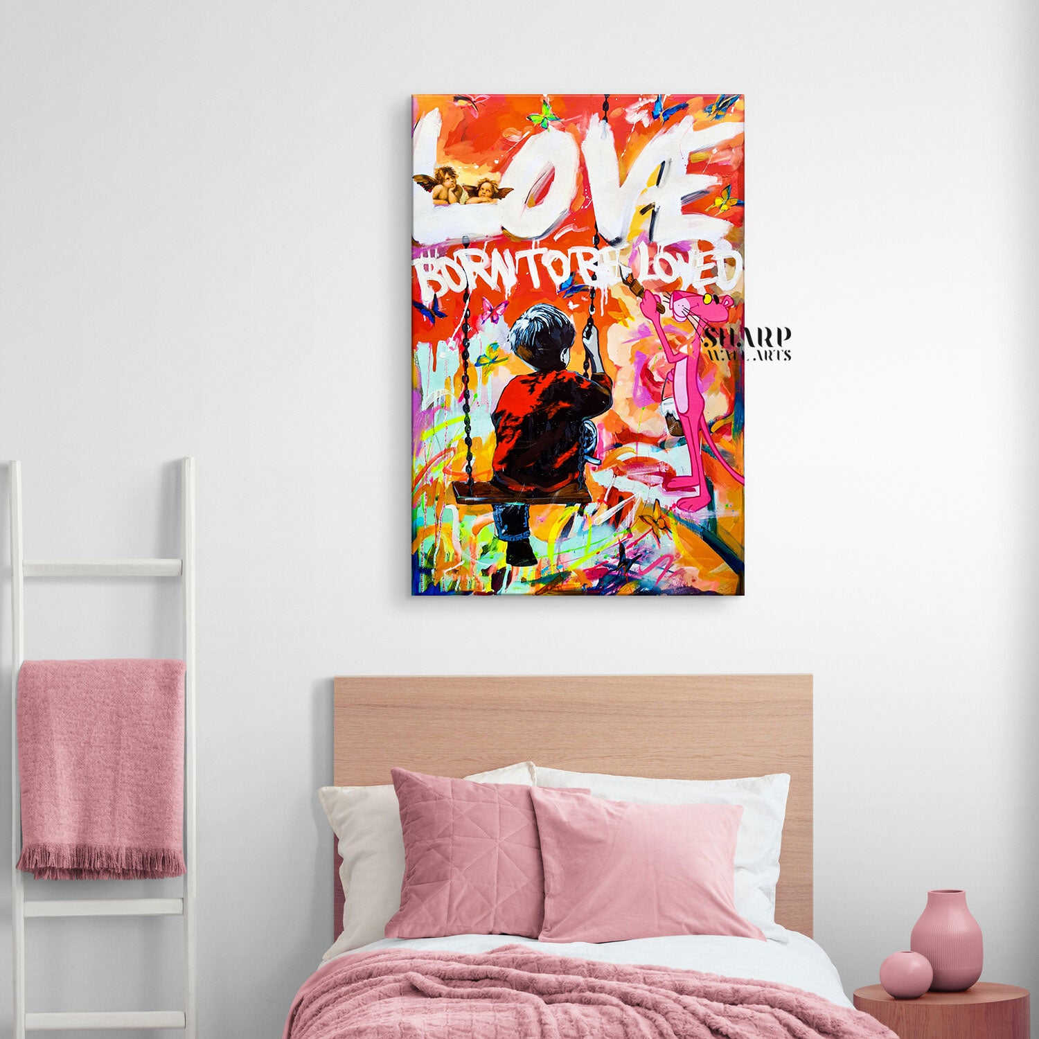 Love Born To Be Loved Canvas Wall Art