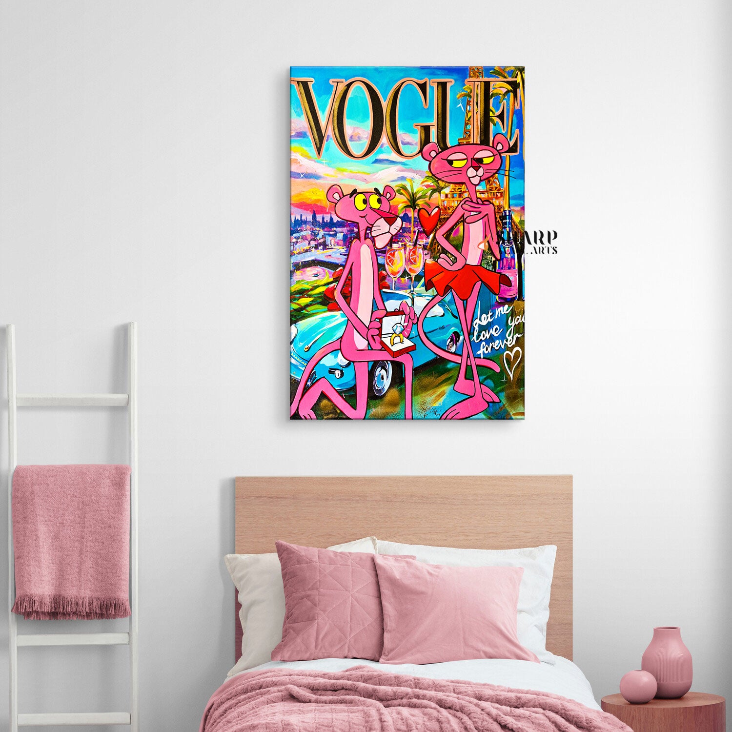 Vogue Love You Forever Canvas Wall Art