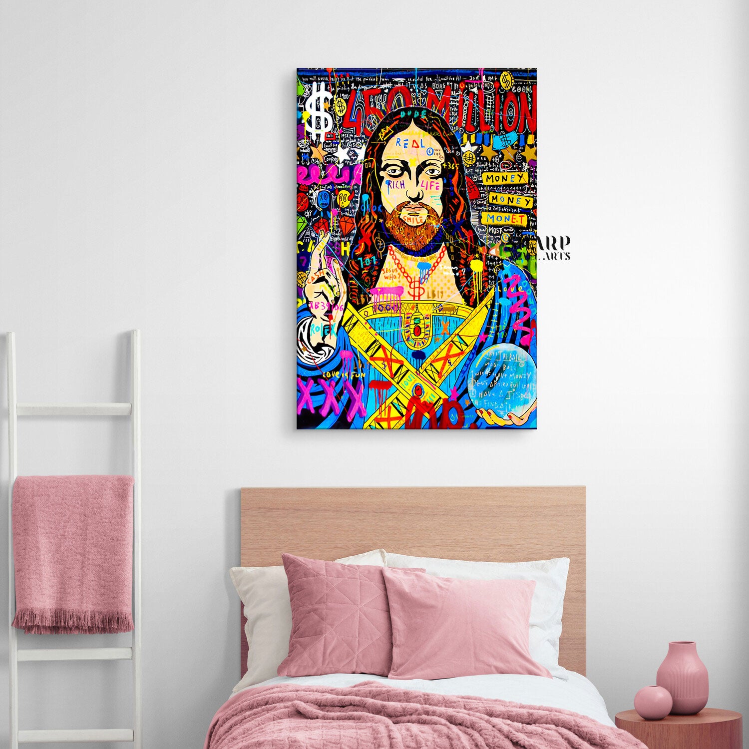 Jesus Who Pop Canvas Wall Art